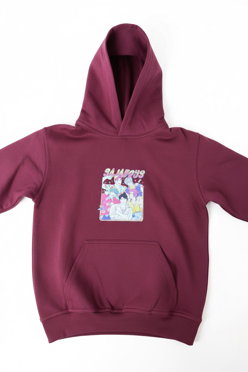 Hoodie chanteur pop démon 12/13 ans bourgogne