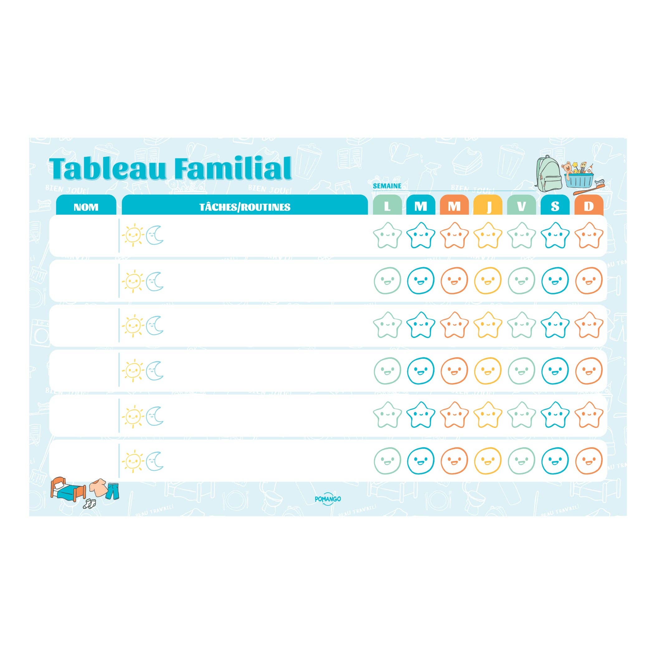 TABLEAU FAMILIAL: À l'unité