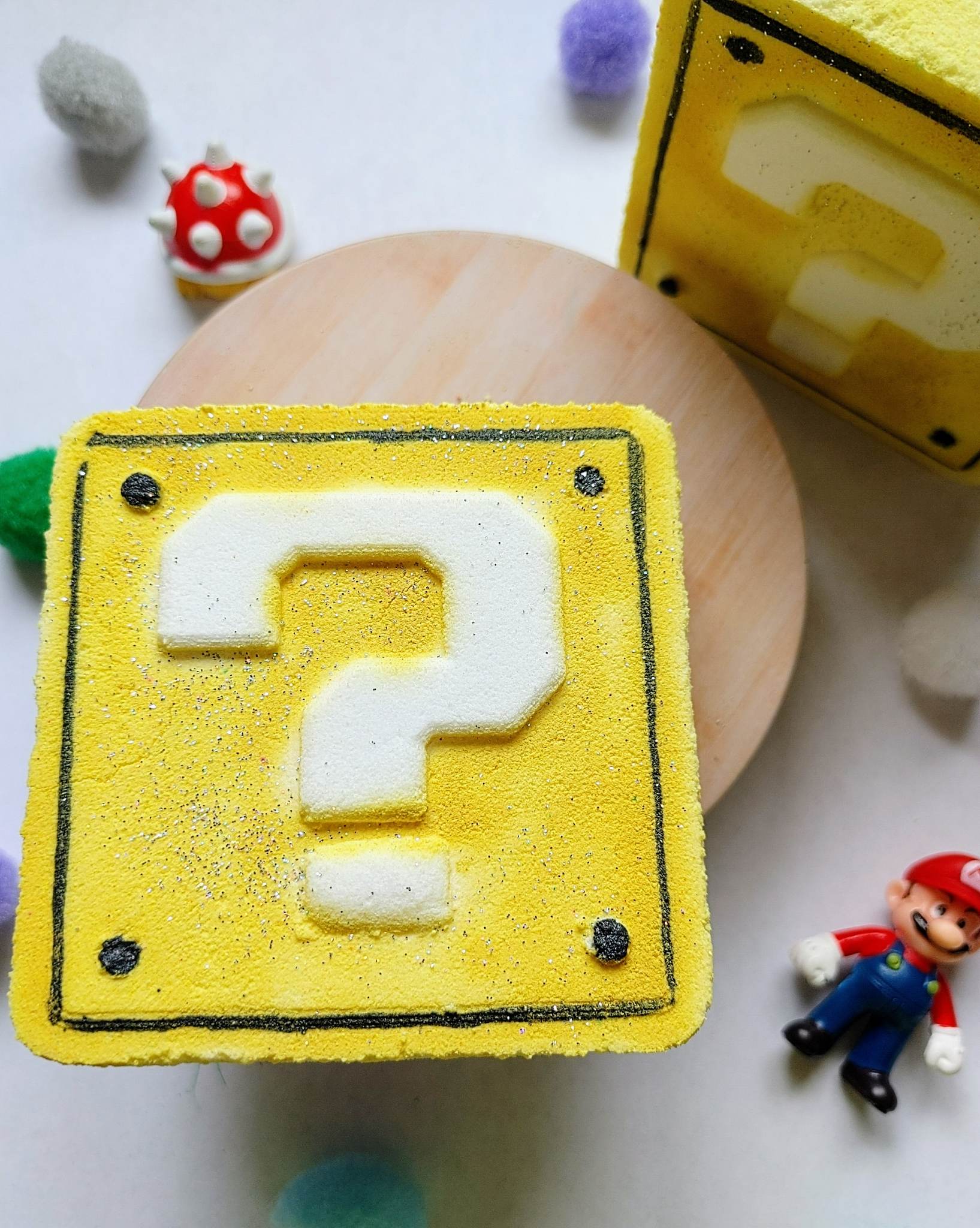 Mario cube bath bomb (surprise Mario character)
