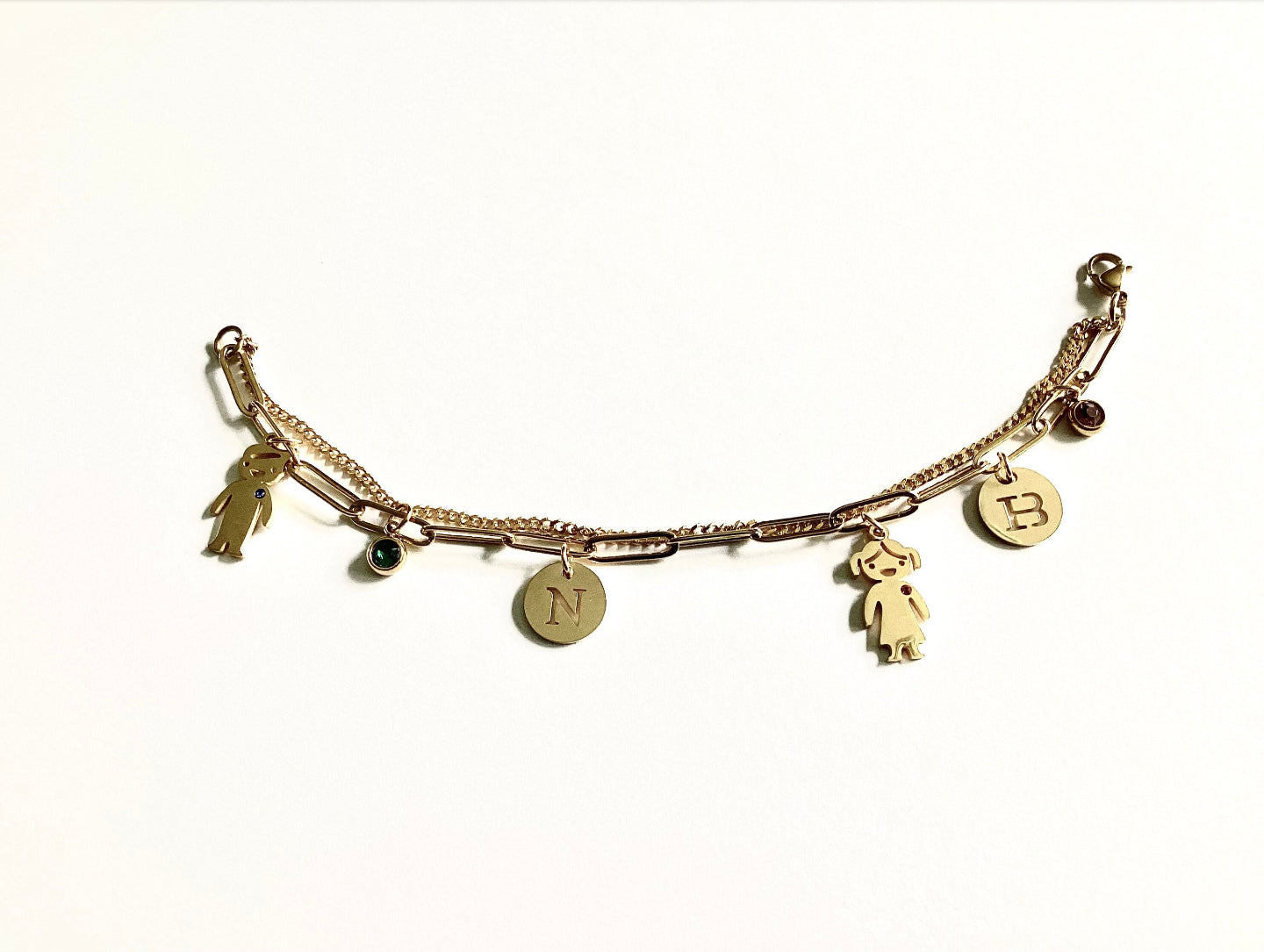 Family Bracelet with Birthstone