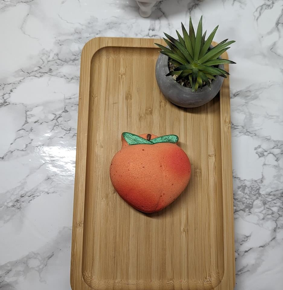 Peach bath bomb