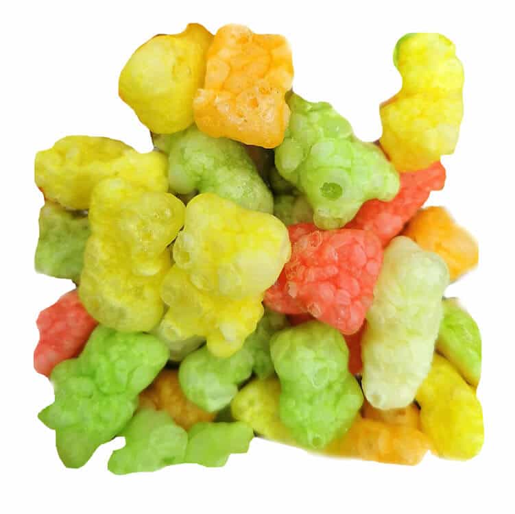 Gummy bears lyophilisé