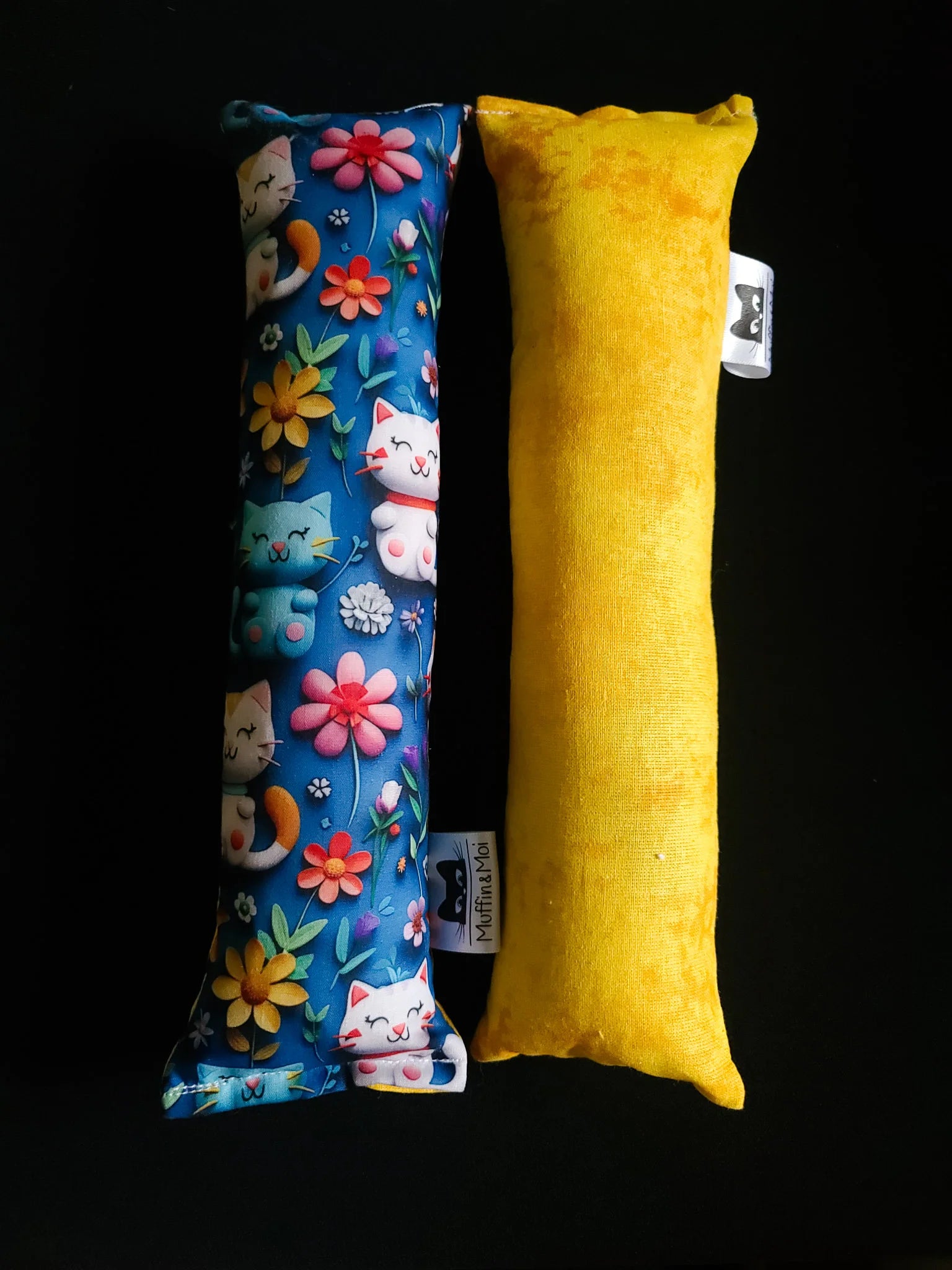 Large Cat Toy - Blue/Yellow Flower Cats