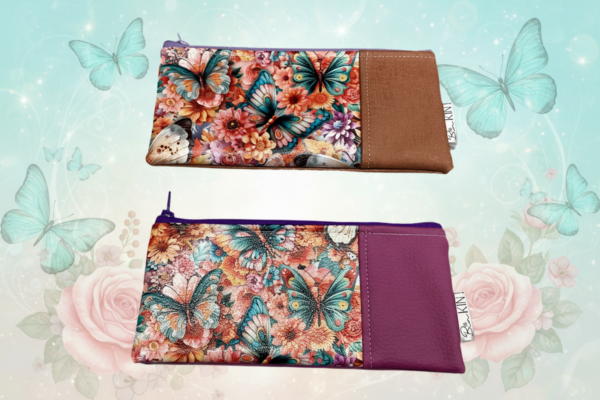 Pochette/porte billet papillon