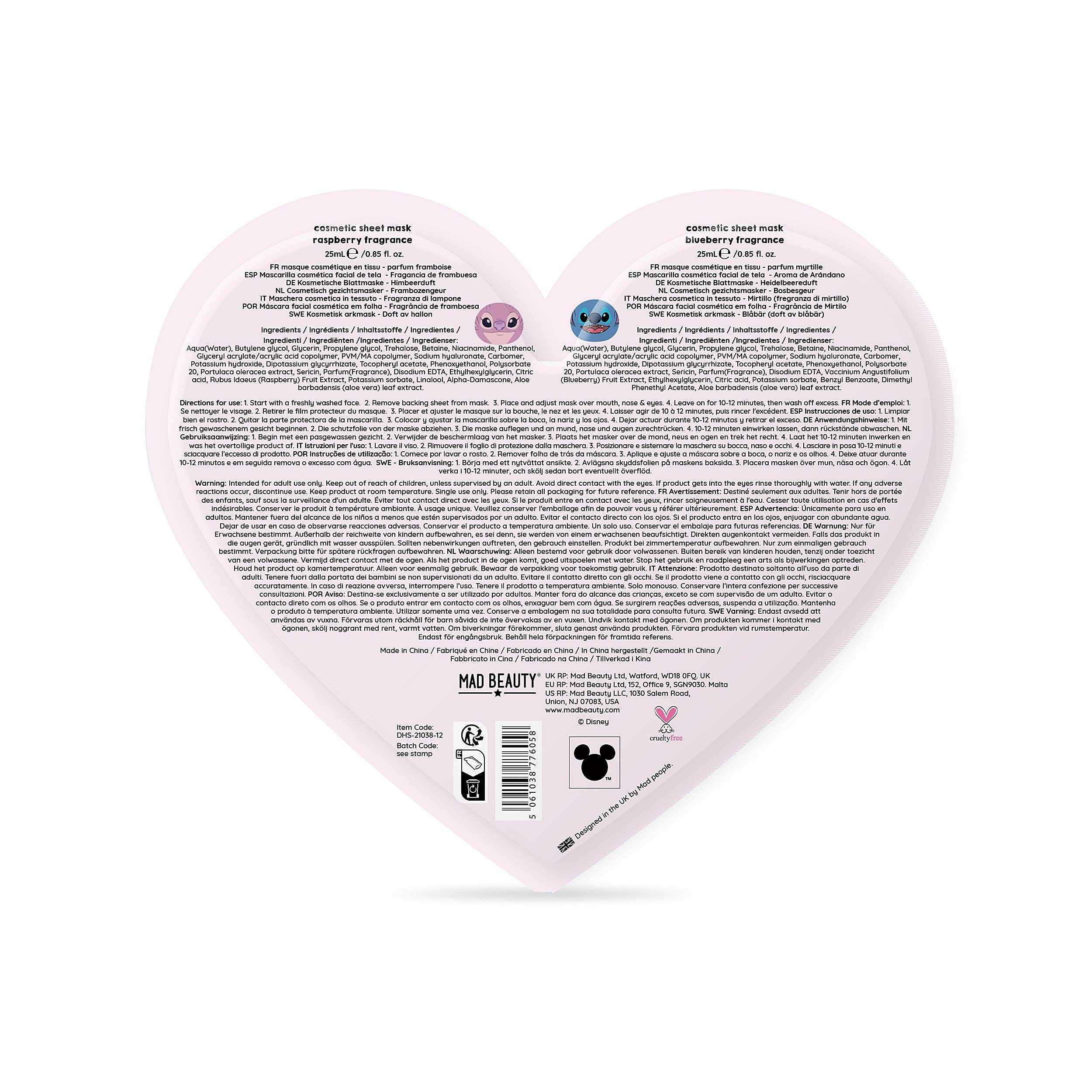 Duo de masques en feuille cosmétique I Heart Stitch