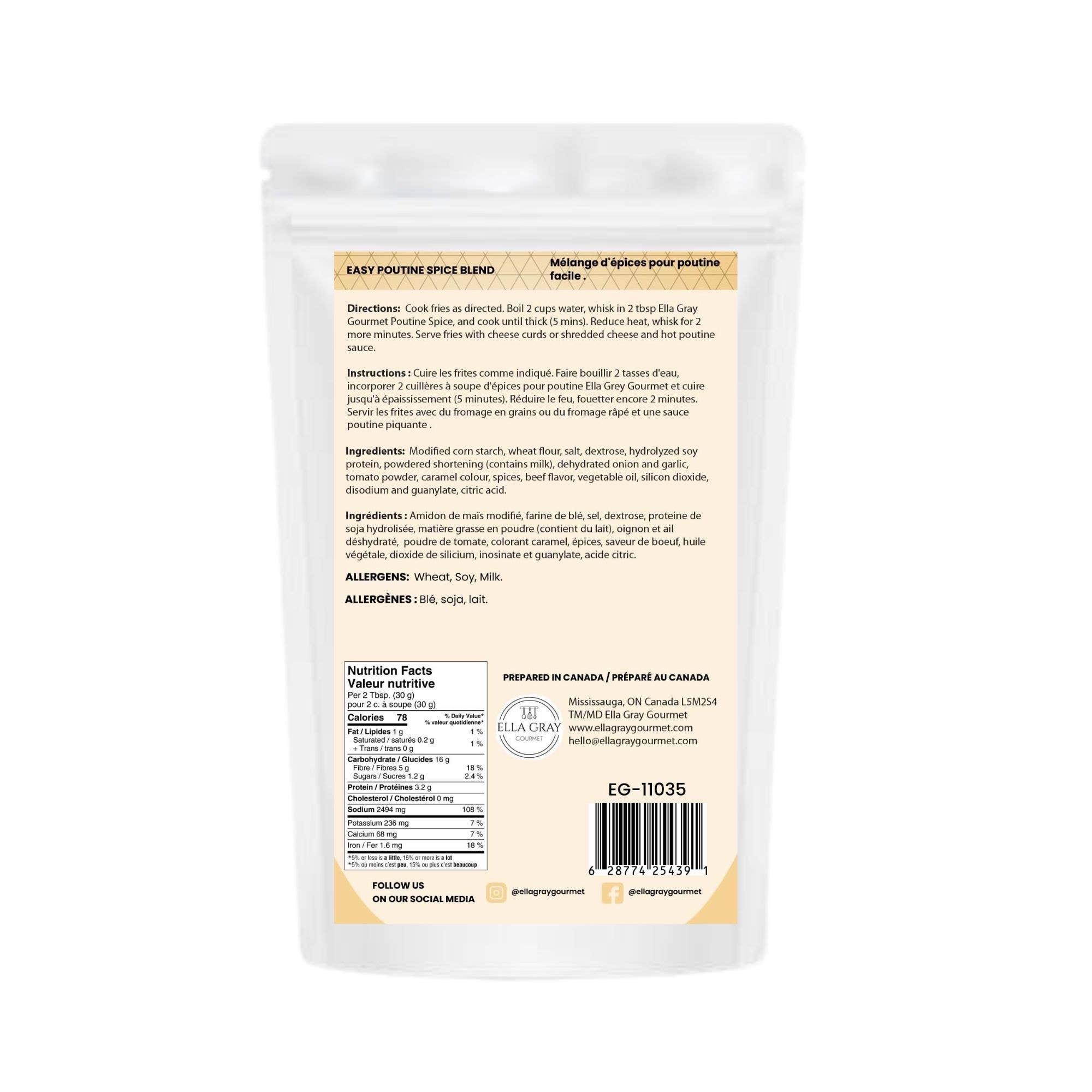 Mélange d'épices - Sauce Poutine