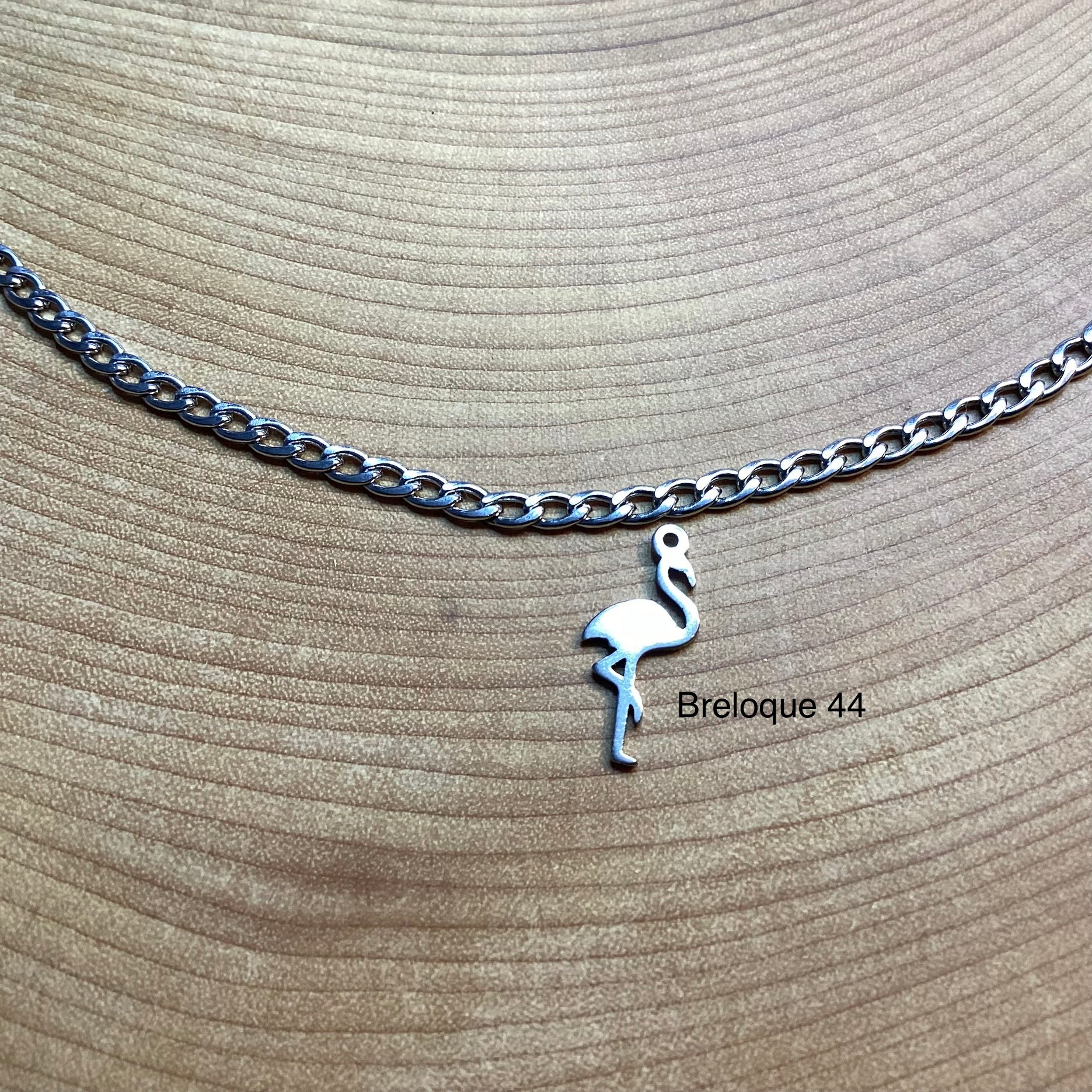 Bracelet en inox avec breloques au choix