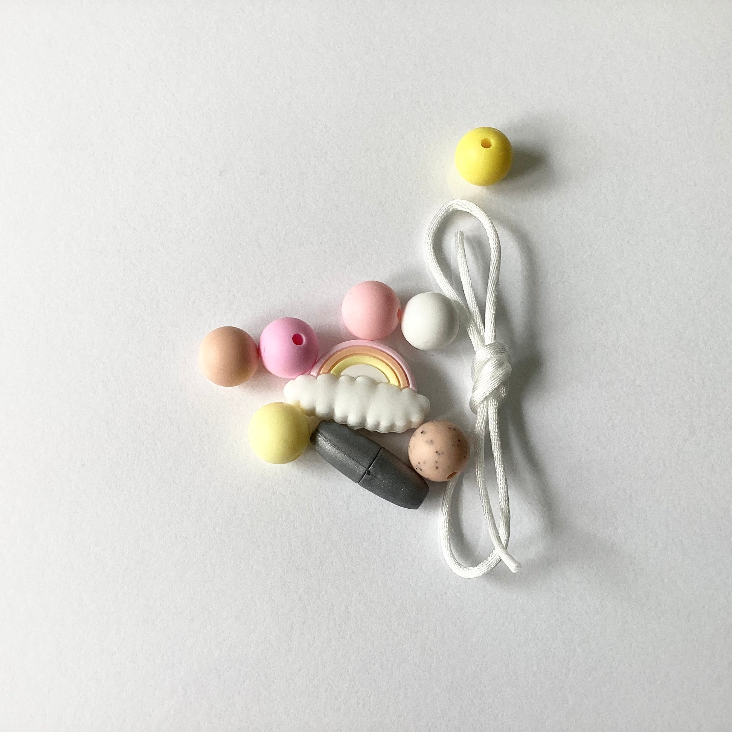 DIY Rainbow Bracelet Kit Pink Orange Yellow