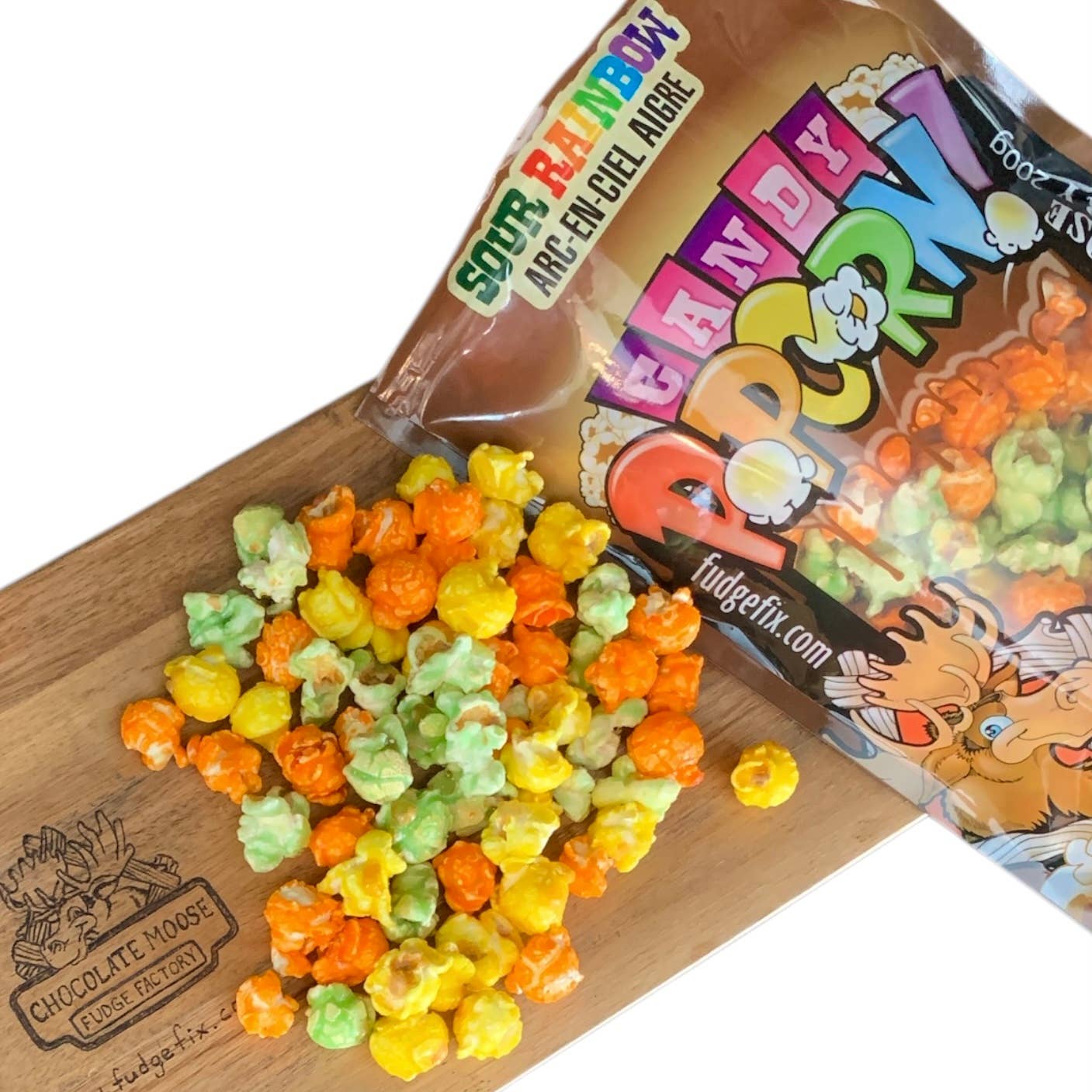 NOUVEAU Pop-corn Sucré - ARC-EN-CIEL ACIDULÉ (skittles) Nouveau Packaging: 200g