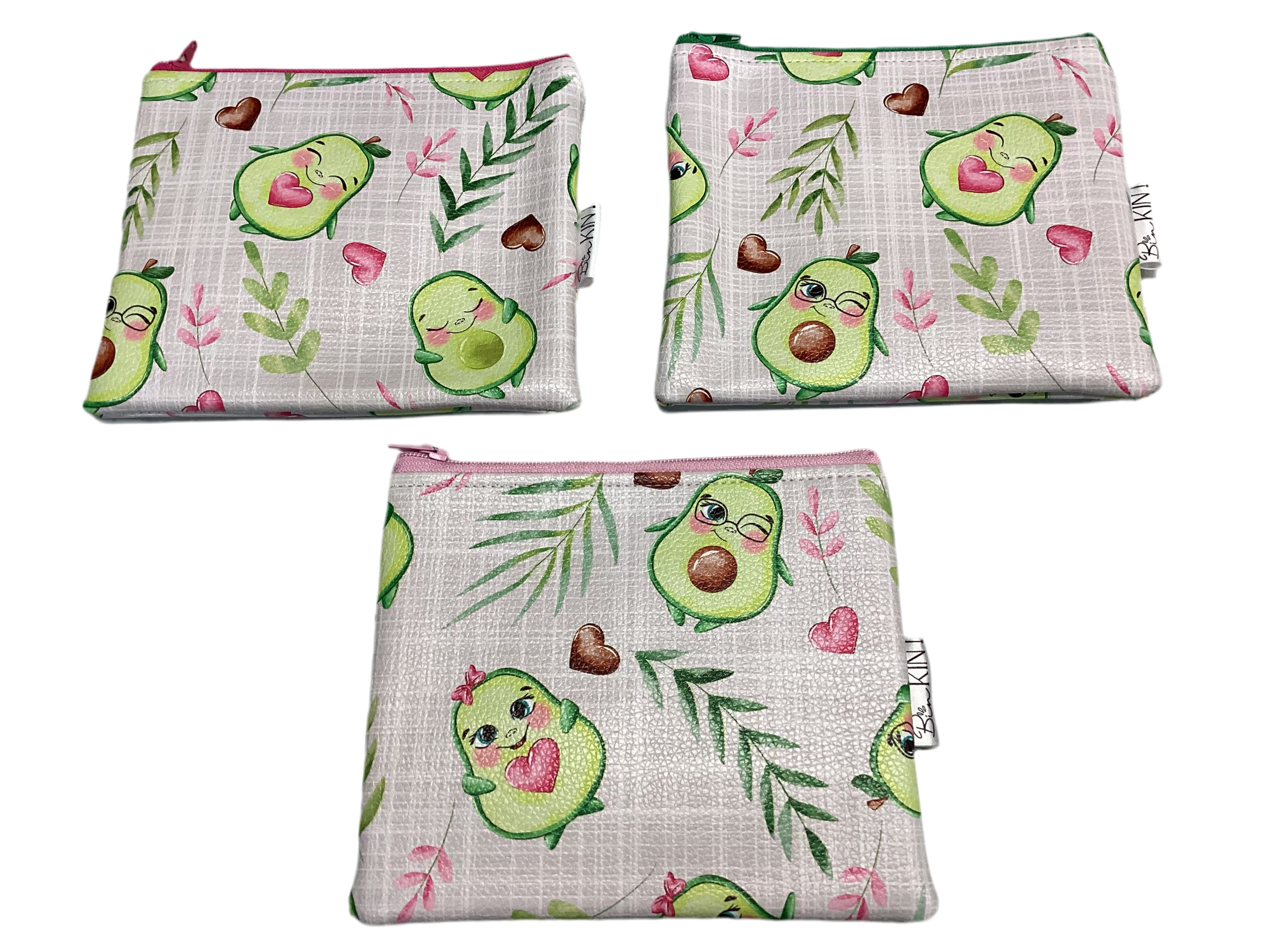 Pochette porte-monnaie carré au choix avocat