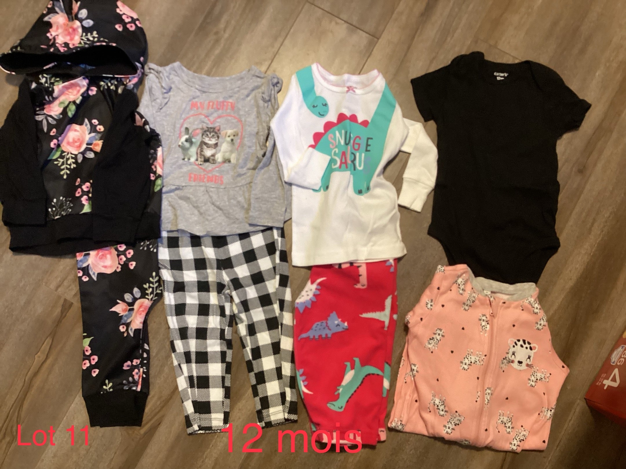 Lot 11 12 mois