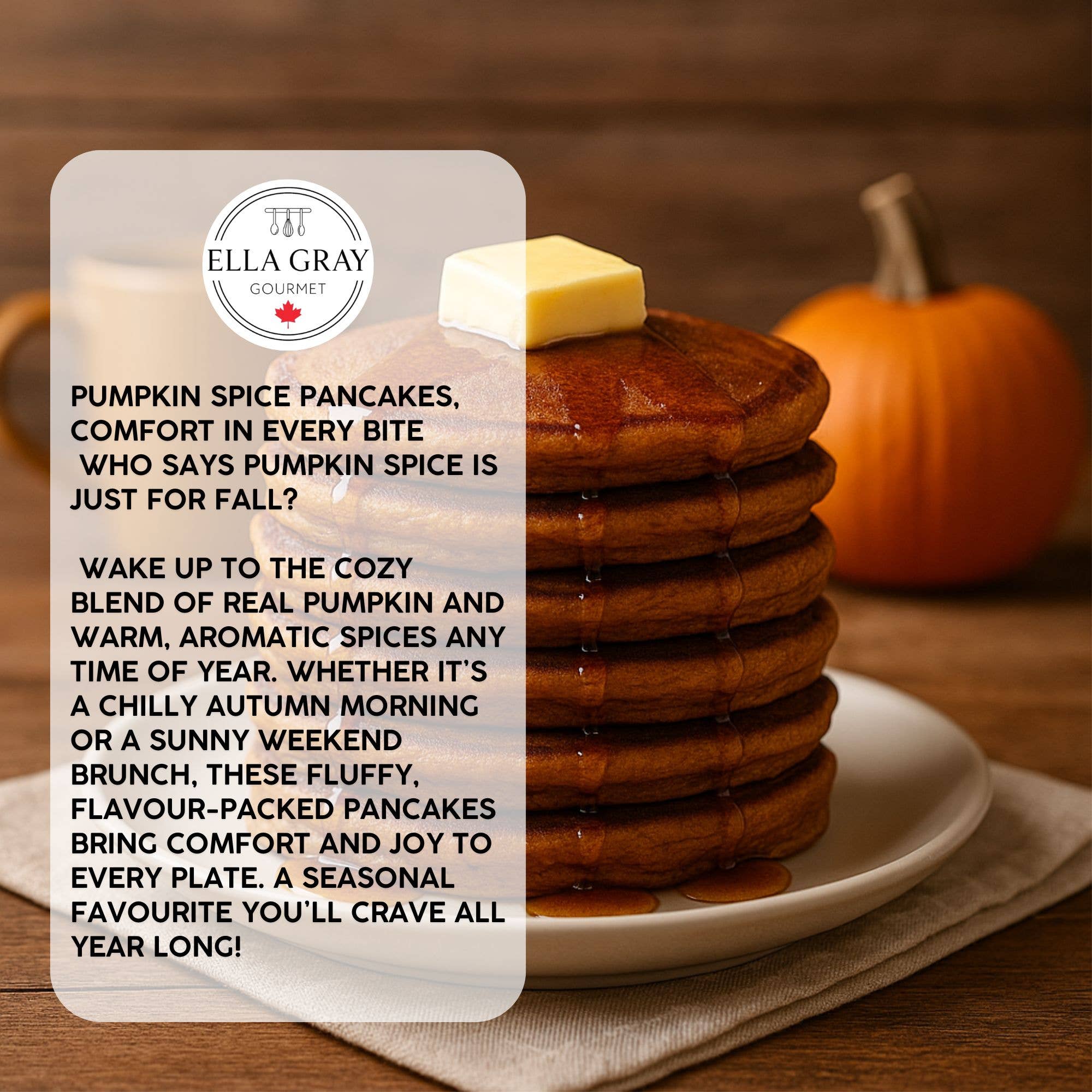 Mélange à crêpes à la citrouille