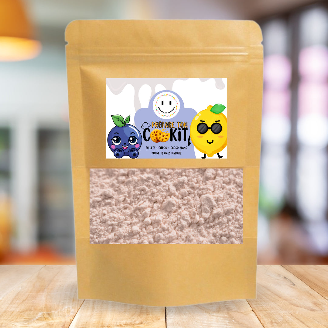 Blueberry, lemon, white chocolate cookie mix