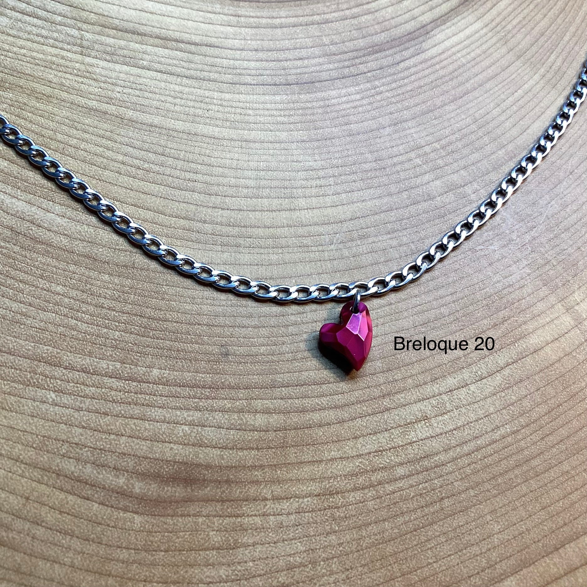 Bracelet en inox avec breloques au choix