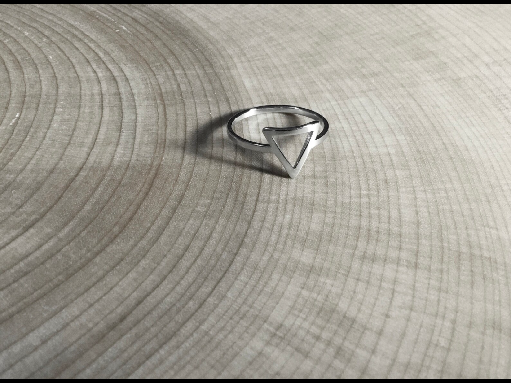 Minimalist triangle ring
