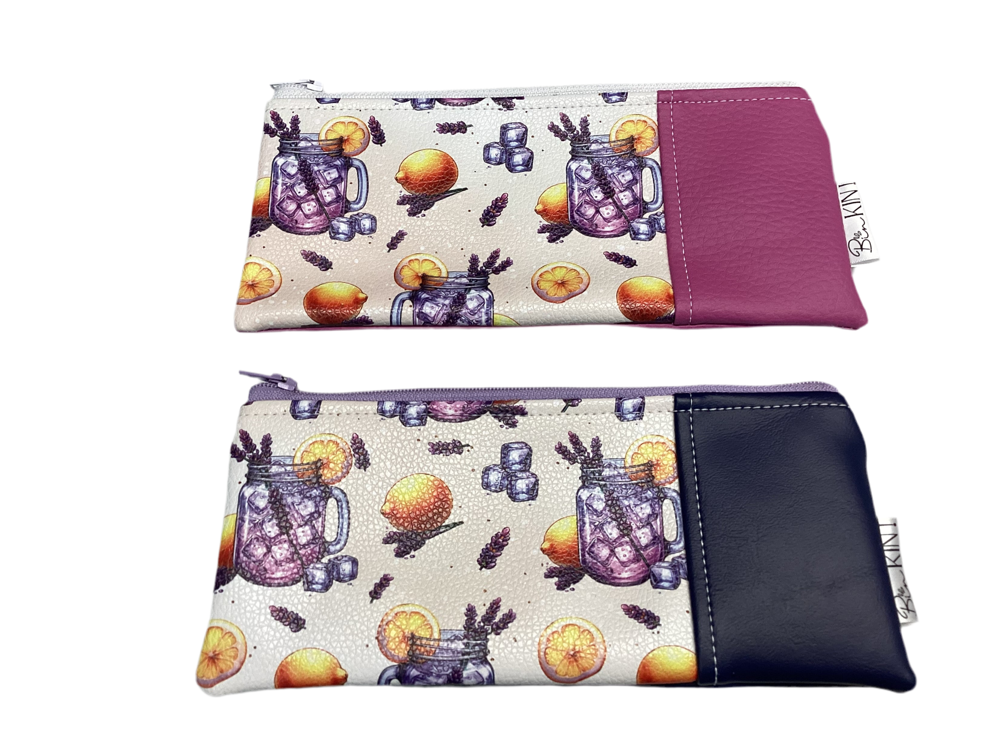 Pochette/porte billet limonade citron