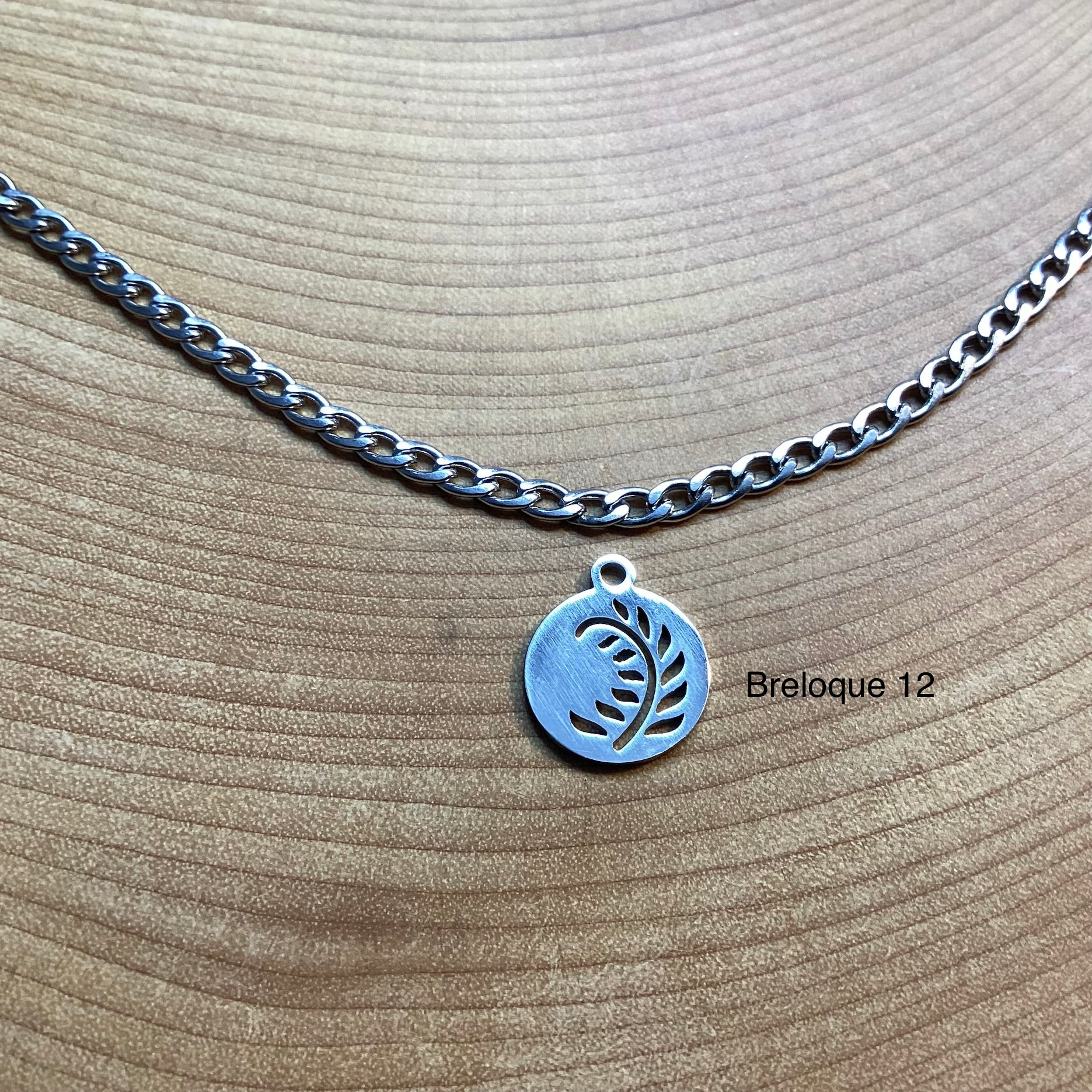Bracelet en inox avec breloques au choix