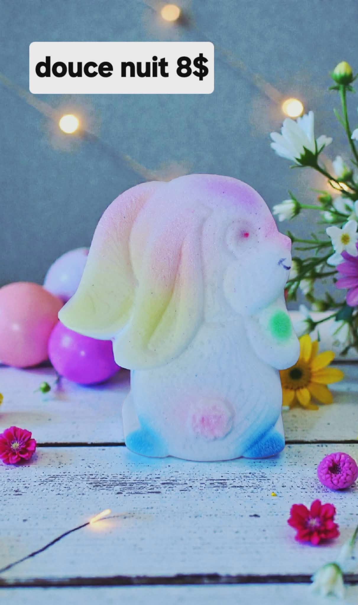 Bombe douce nuit avec insertions de couleurs PRÉCOMMANDE