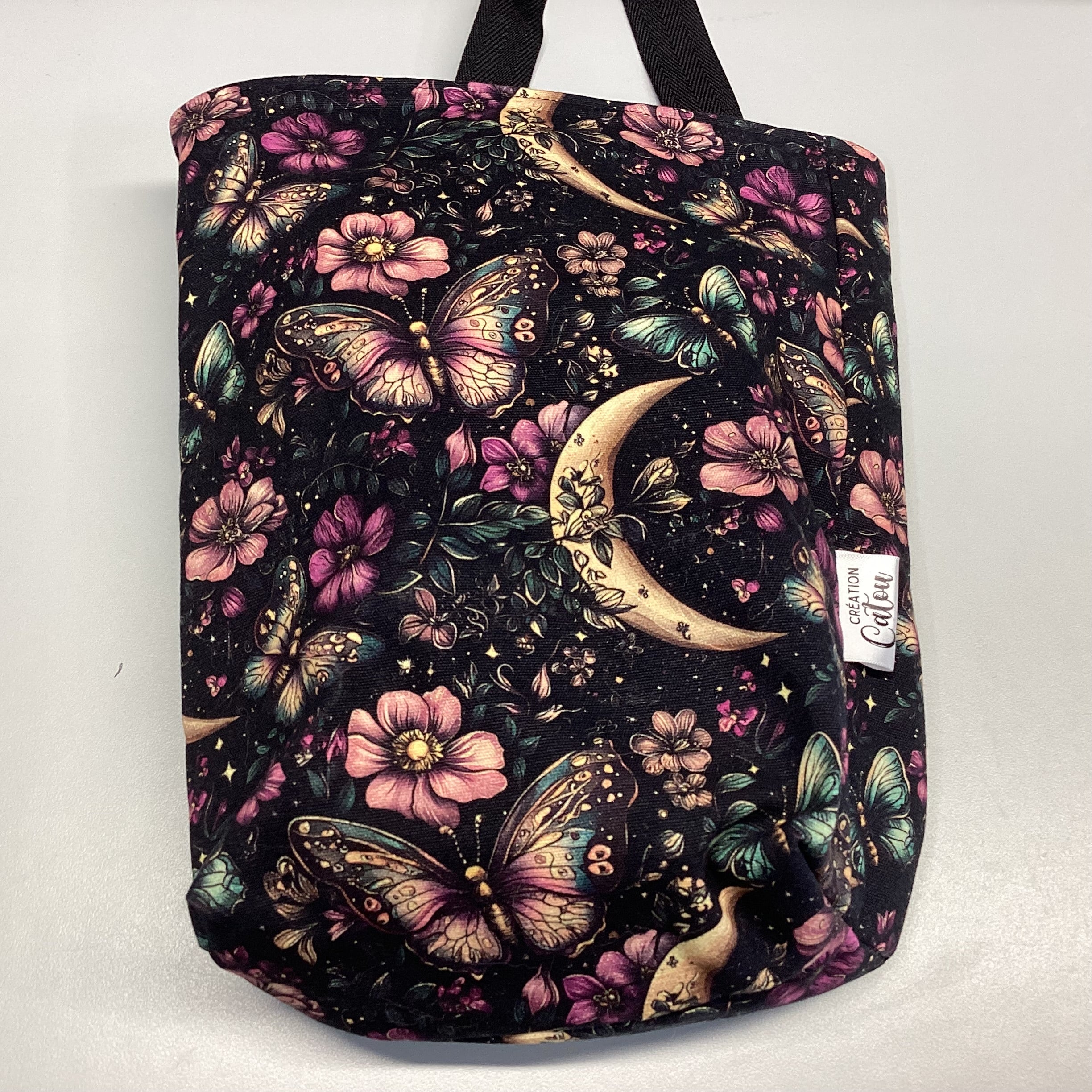 Poubelle d’auto lune papillon