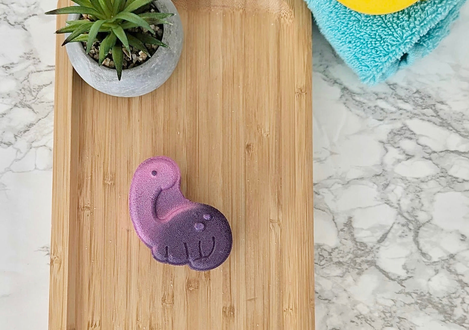 Small purple brachiosaurus bomb (dinosaur)