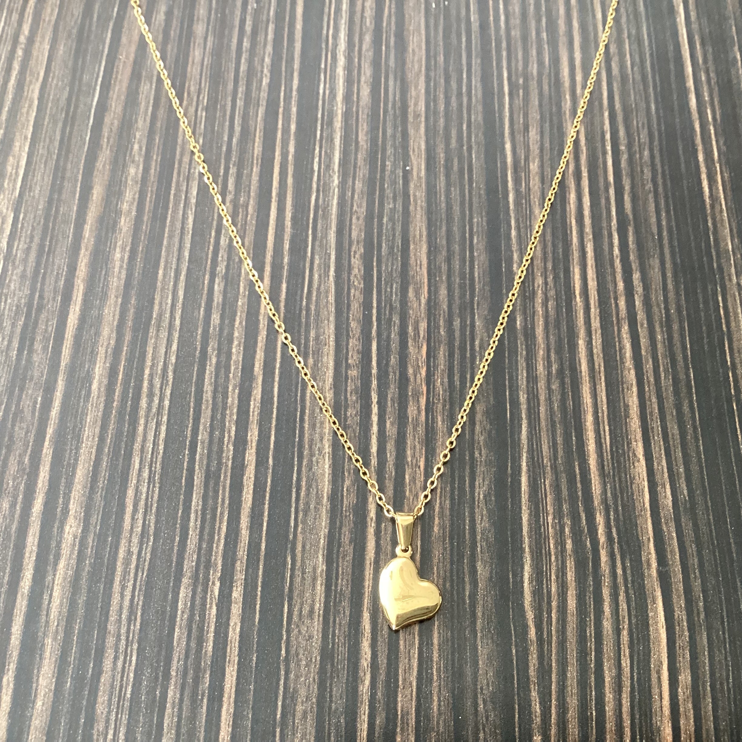 My little heart gold necklace