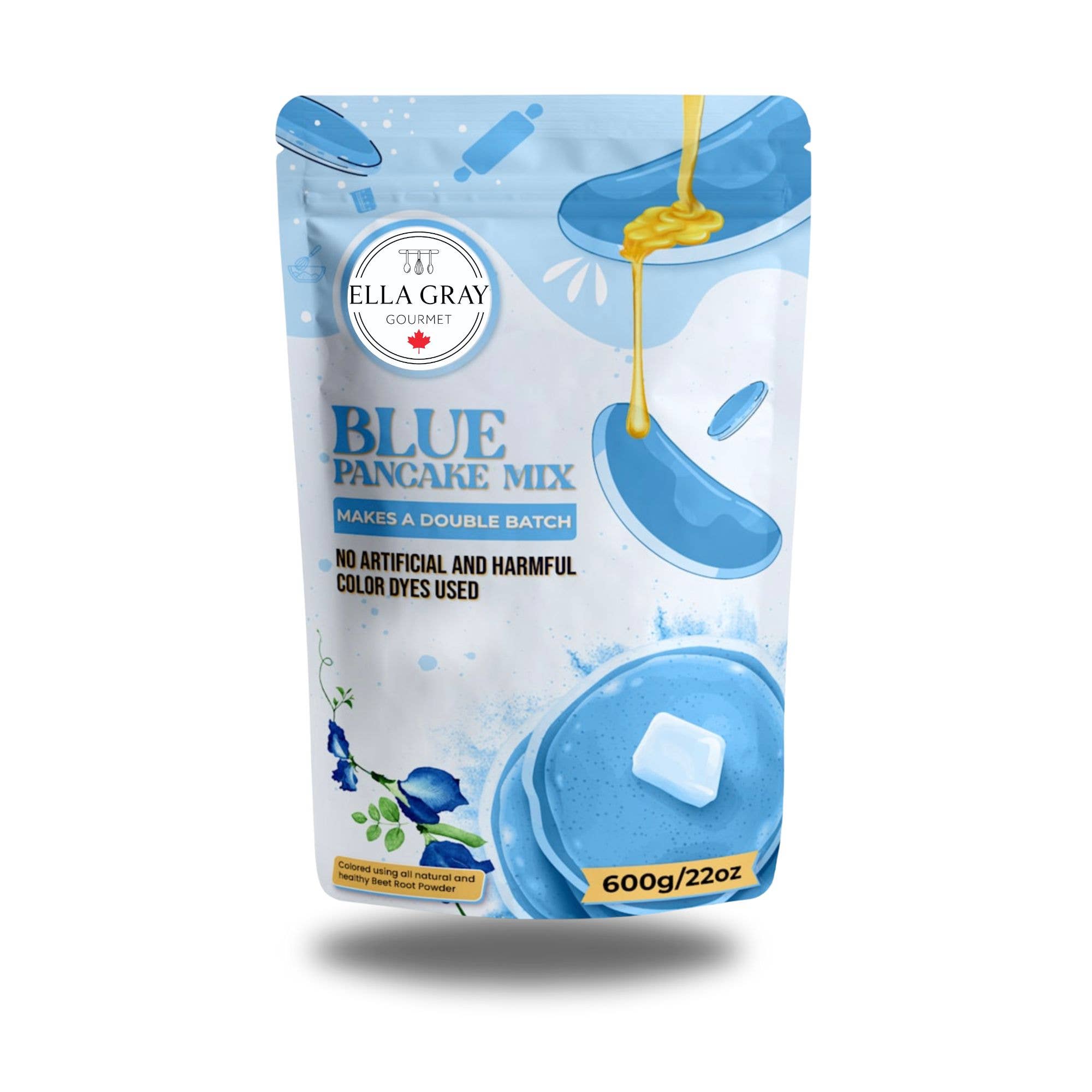 Mélange à crêpes bleu