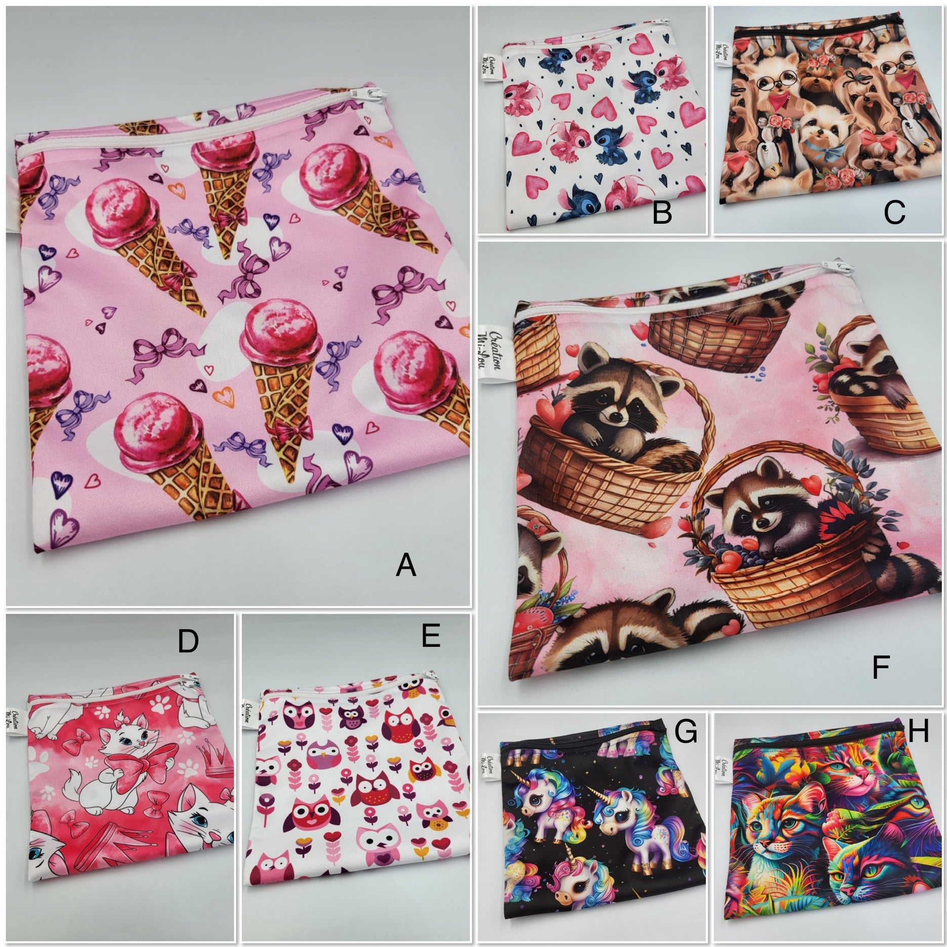 Washable & reusable sandwich bags ♻️ of your choice
