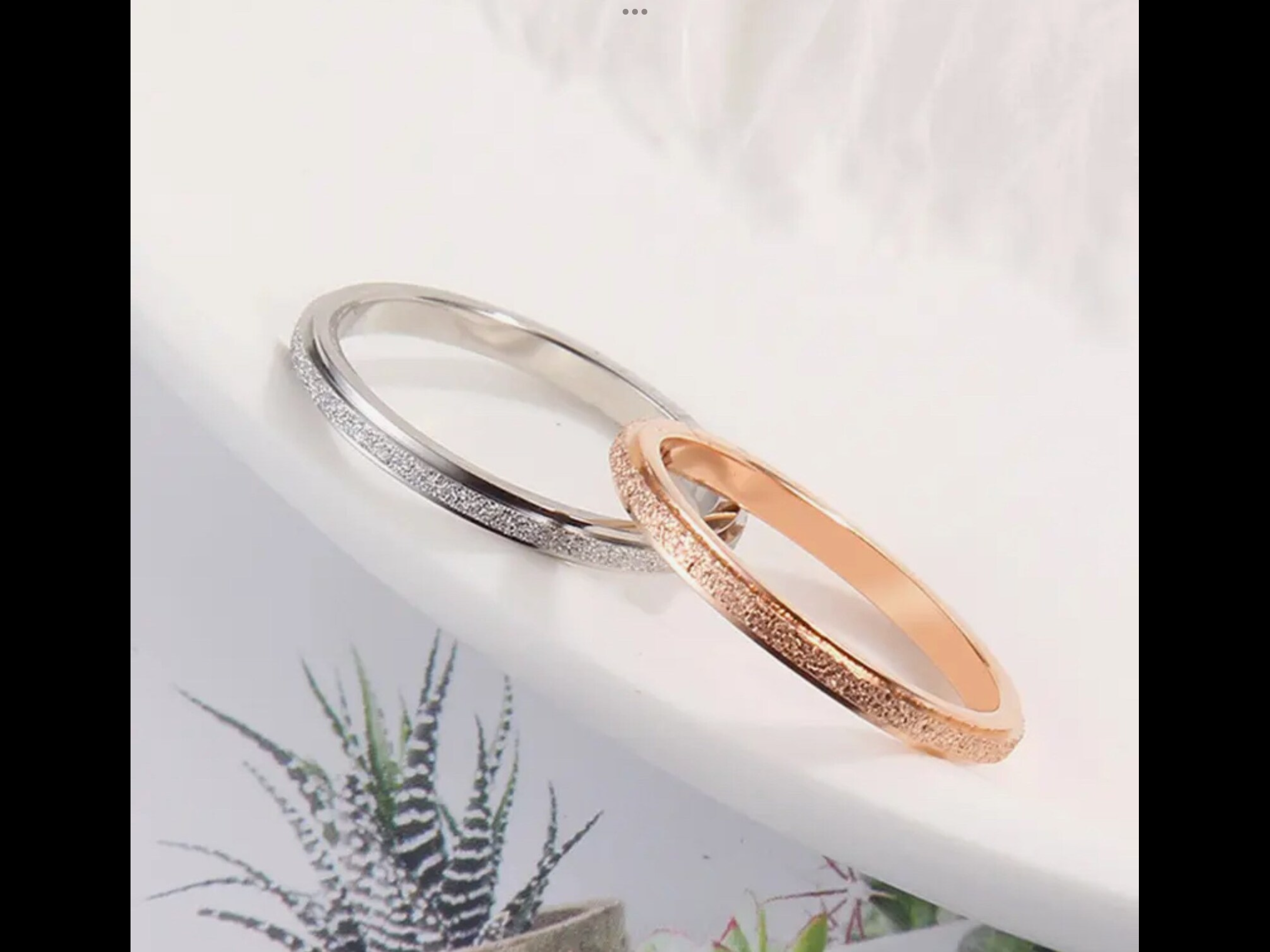Minimalist stainless steel ring