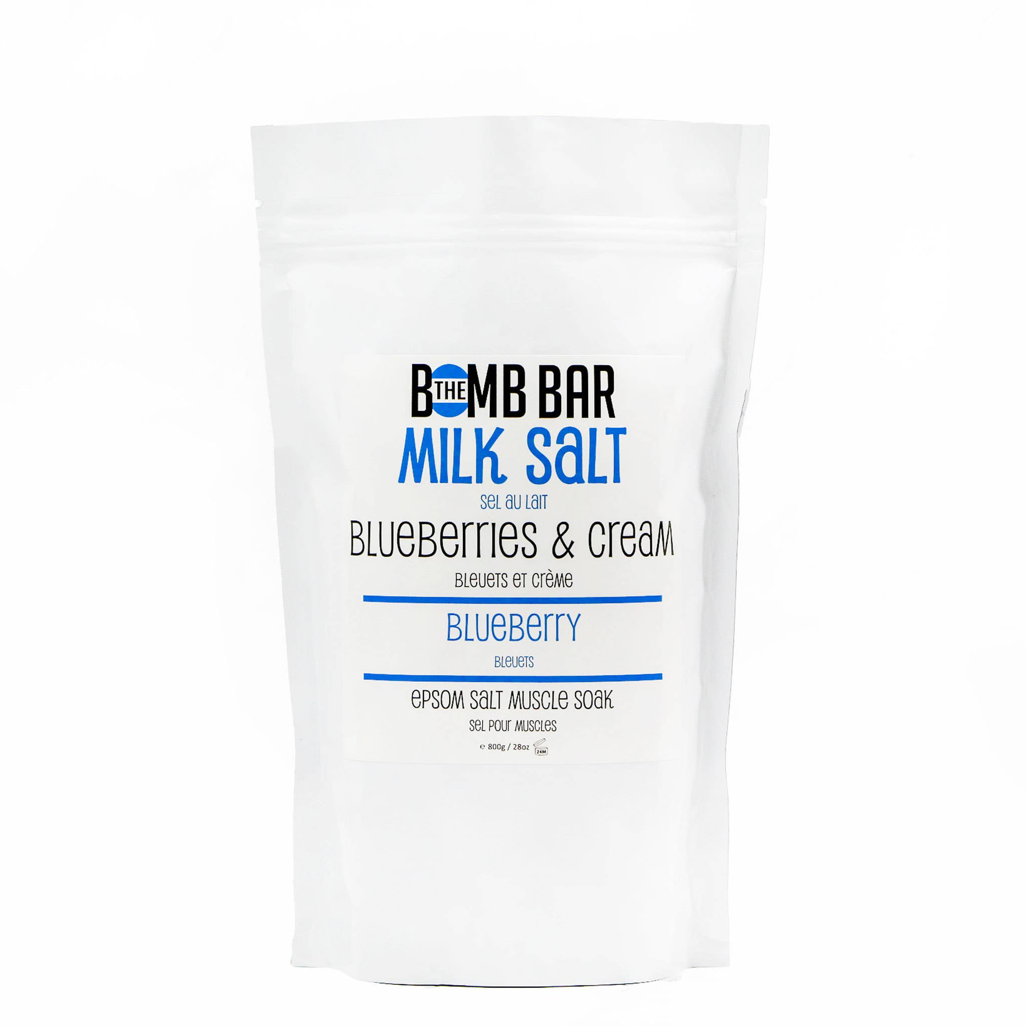 Bain - Sel de lait: Myrtille / blueberries & cream 100g