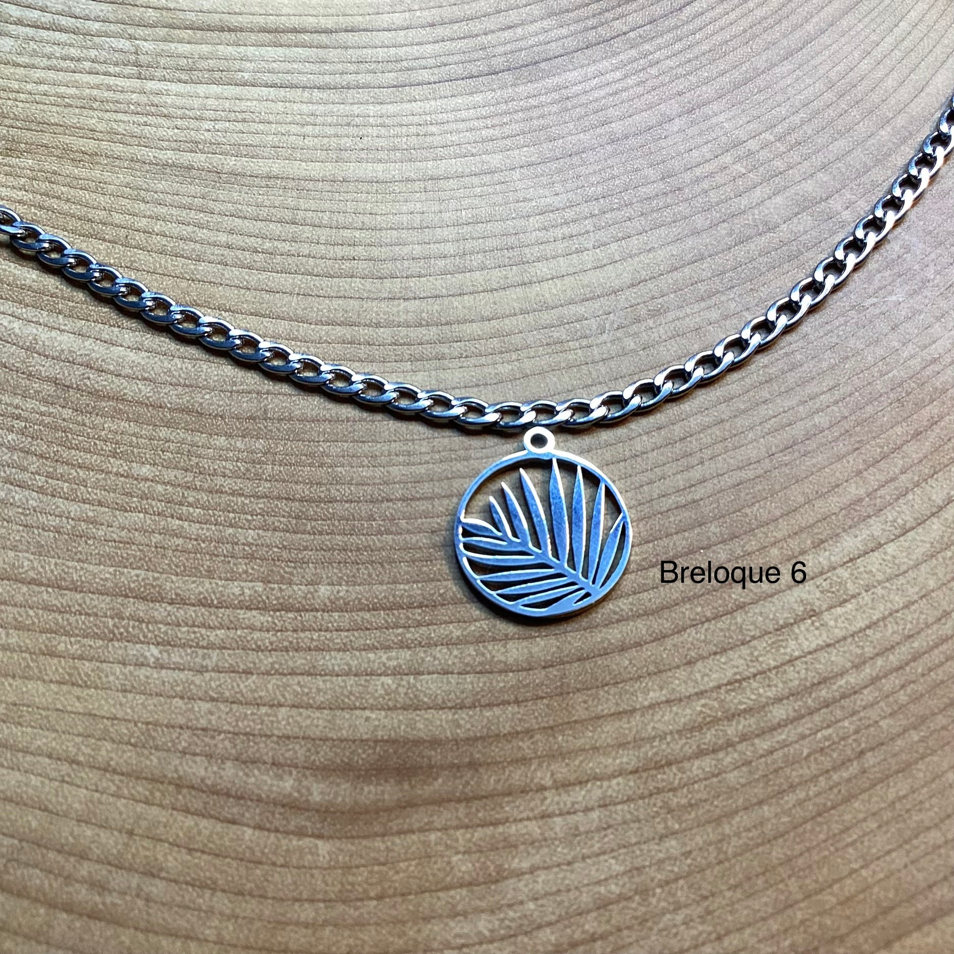 Bracelet en inox avec breloques au choix