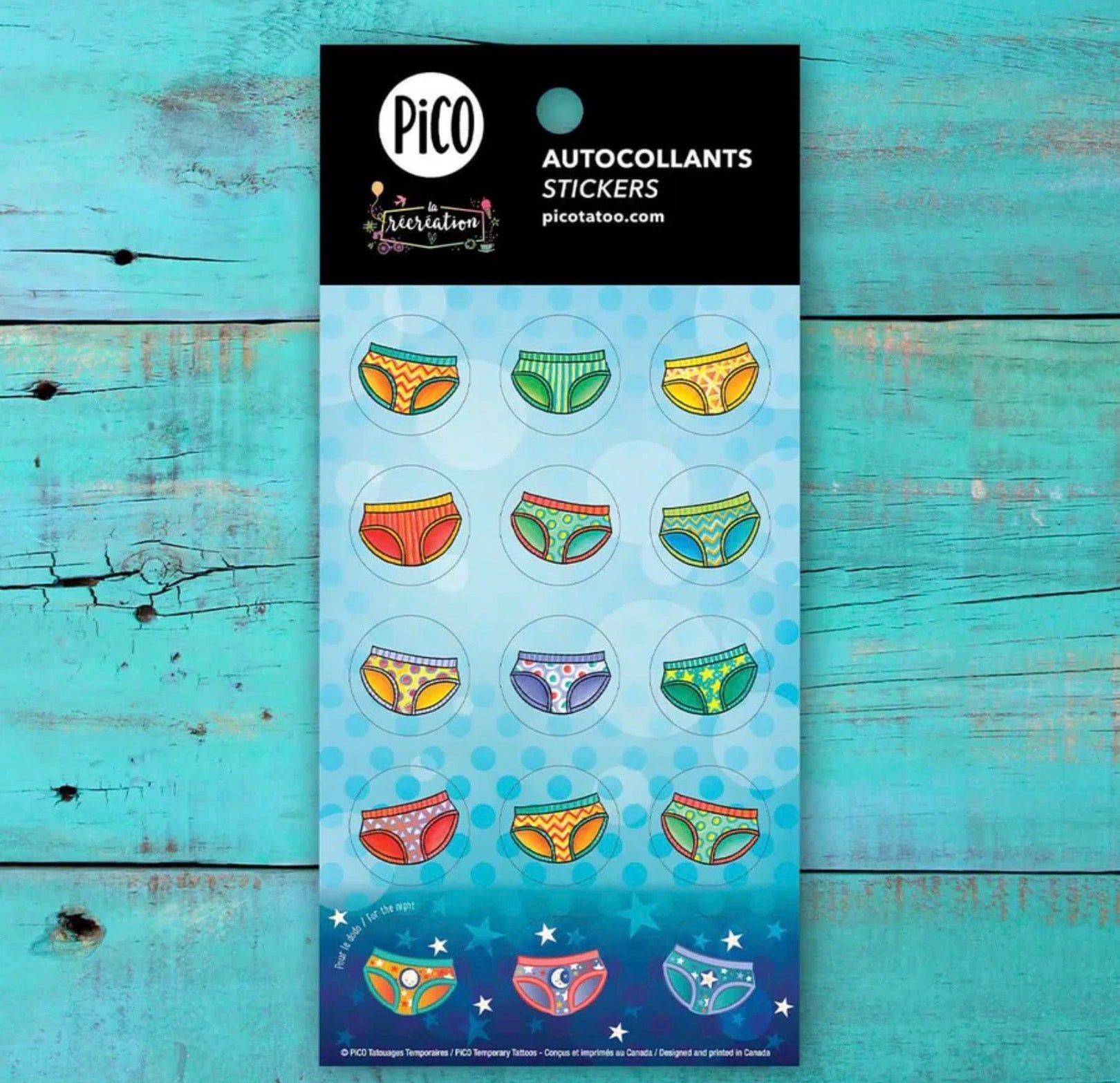 Autocollant culotte( sous vêtement)