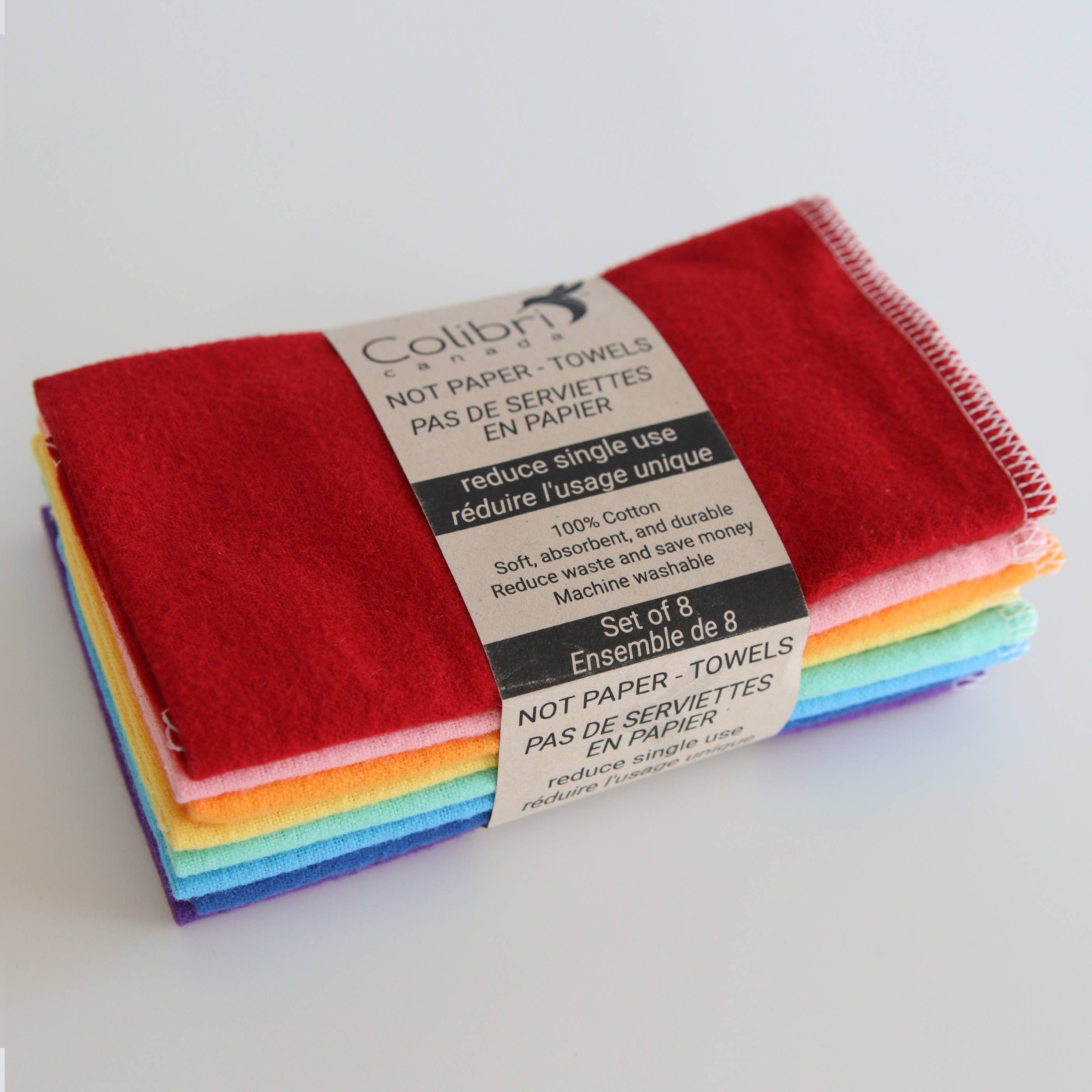 Pas de papier - Serviettes - Arc-en-ciel