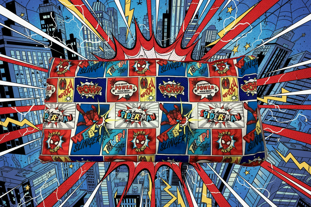 Sac chauffant grand super héros