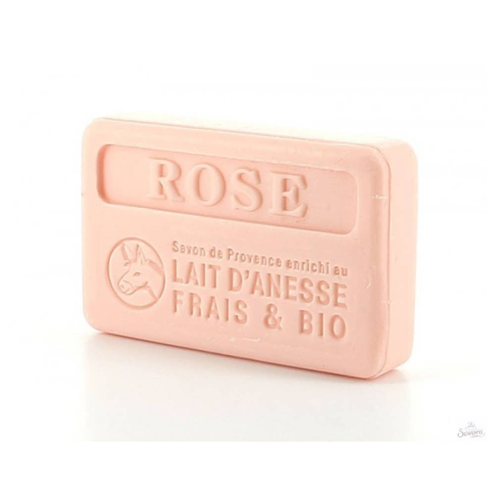 Rose - Savon français au lait d'ânesse bio 100g