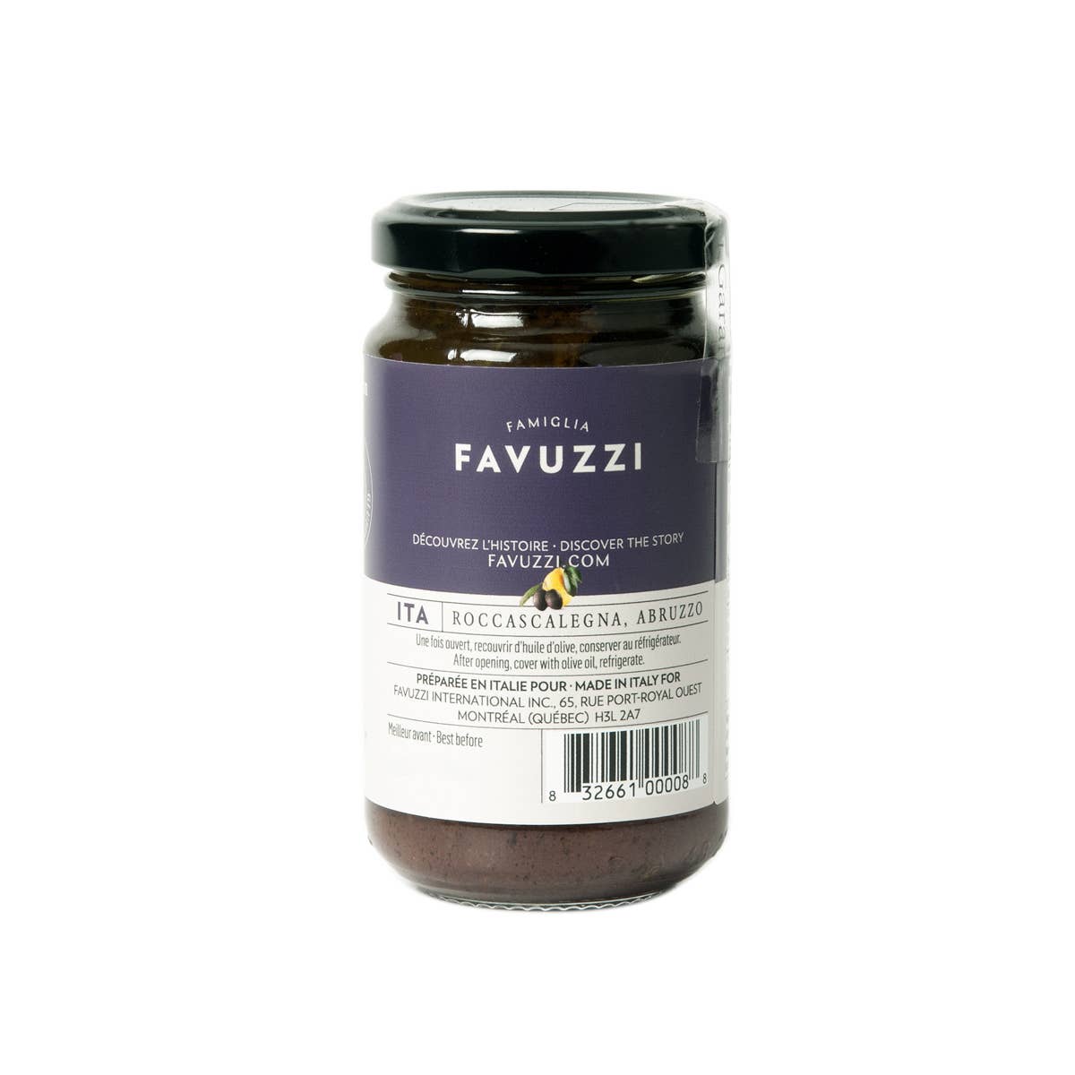 Tapenade au citron et aux olives noires