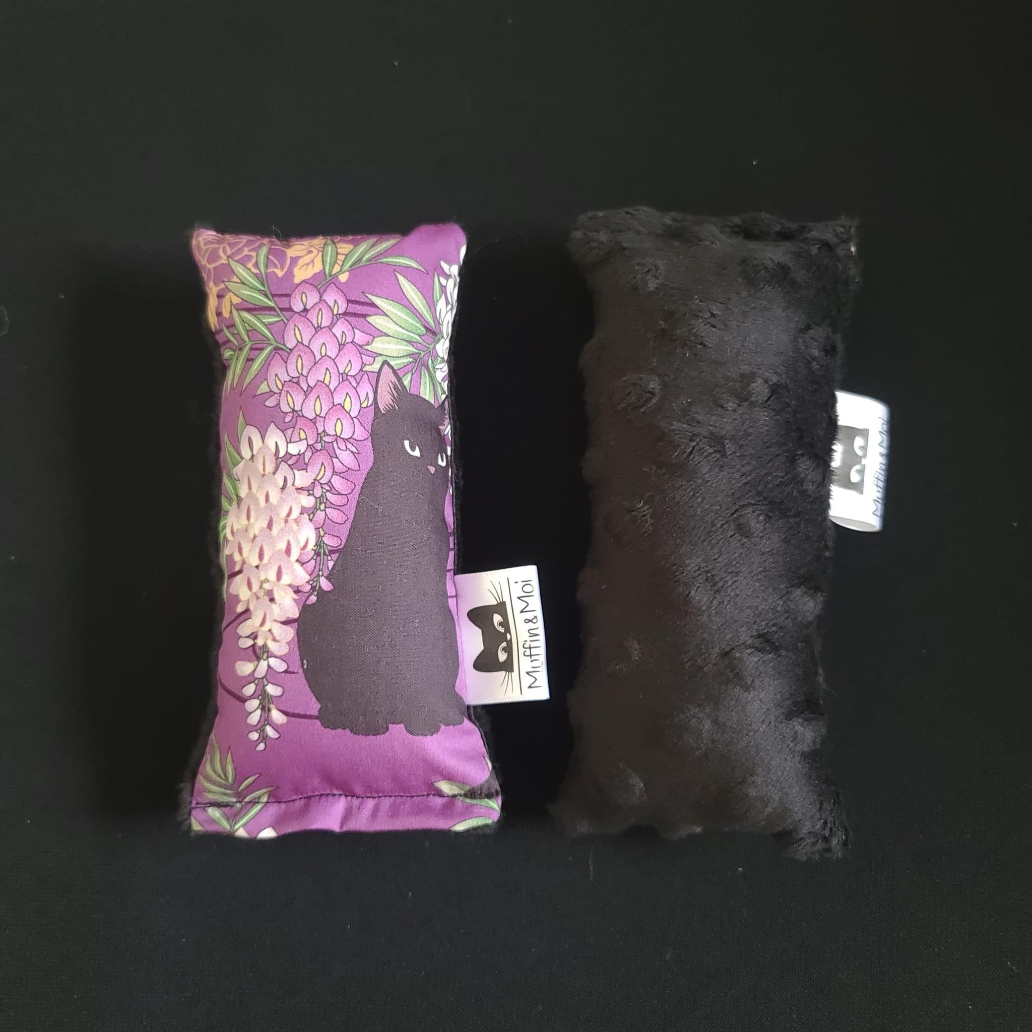 Small purple plant cat toy