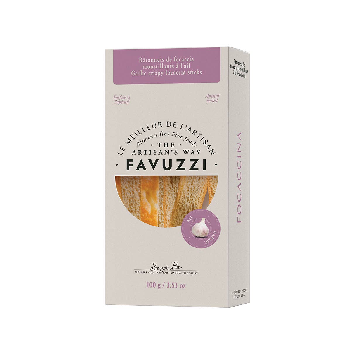Bâtonnets de focaccia croustillants à l'ail