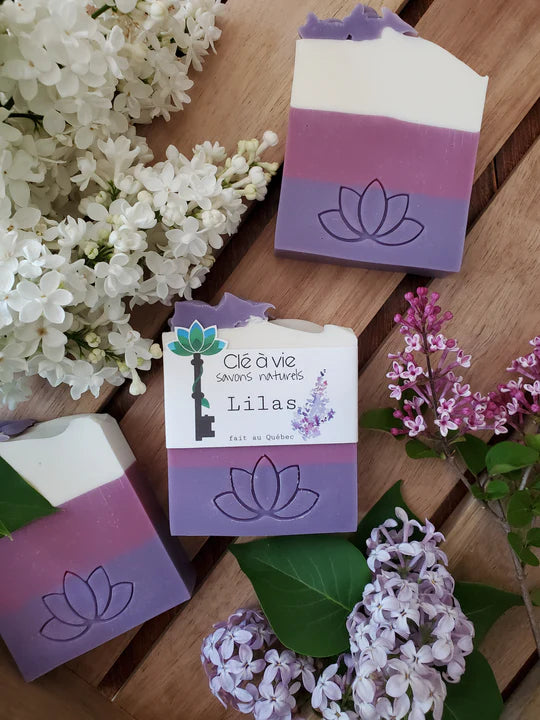 Lilac natural soaps
