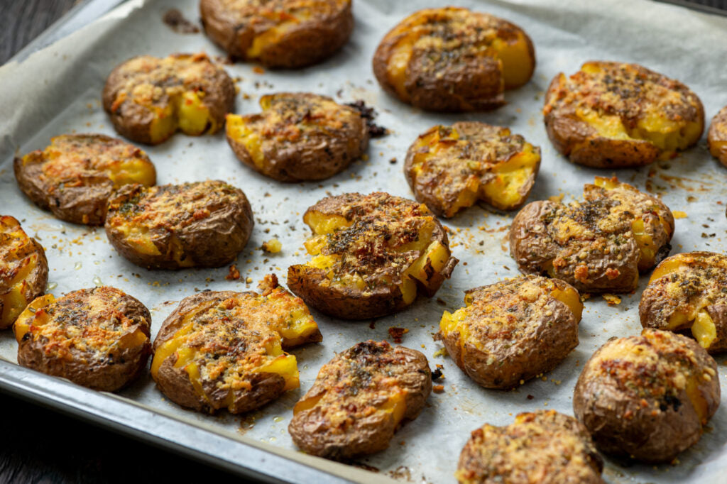 Seasoning for crispy mashed potatoes