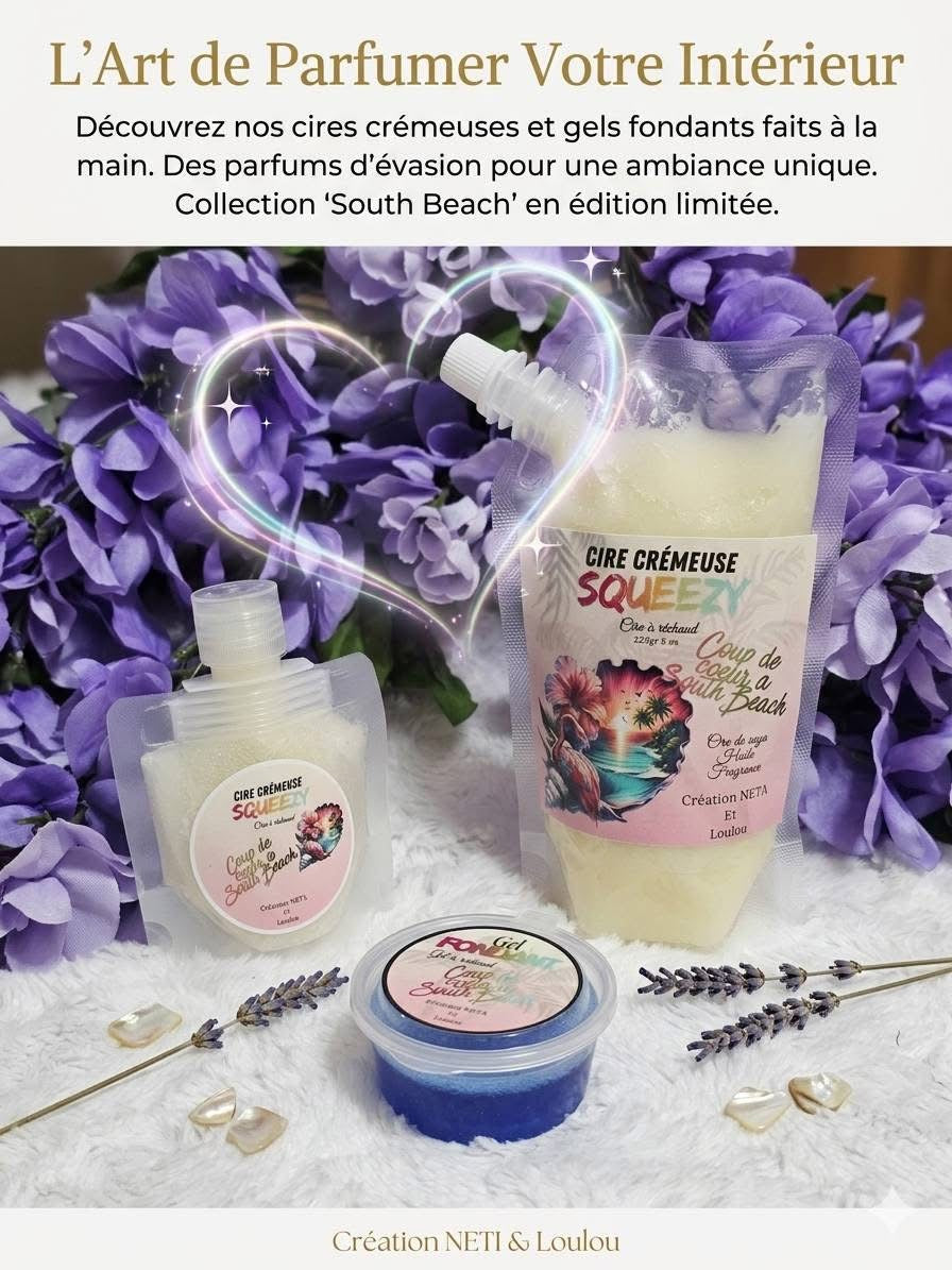 Cire crémeuse à réchaud squeeze coup de cœur à South beach