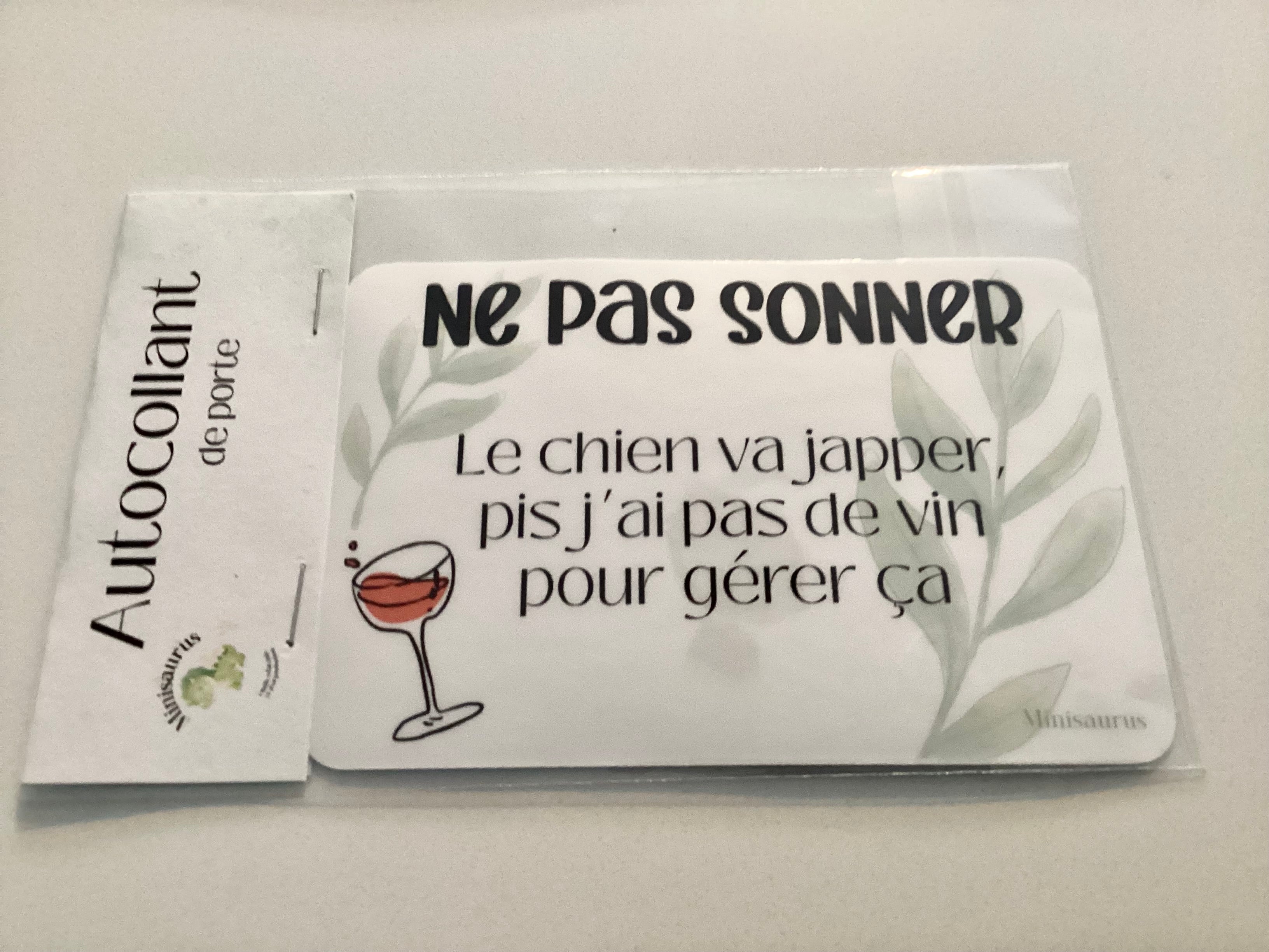 Autocollant de porte