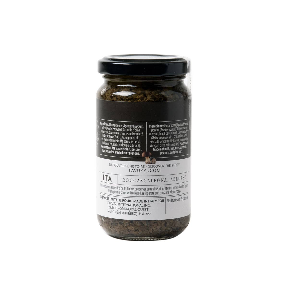 Tartinade aux champignons et aux truffes