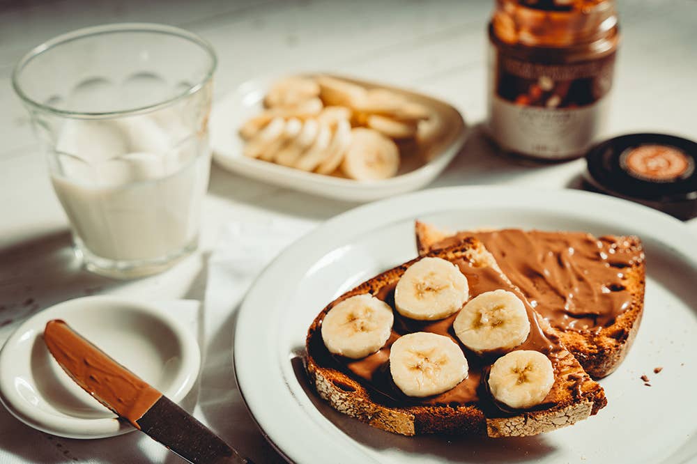 Crème au chocolat et aux noisettes