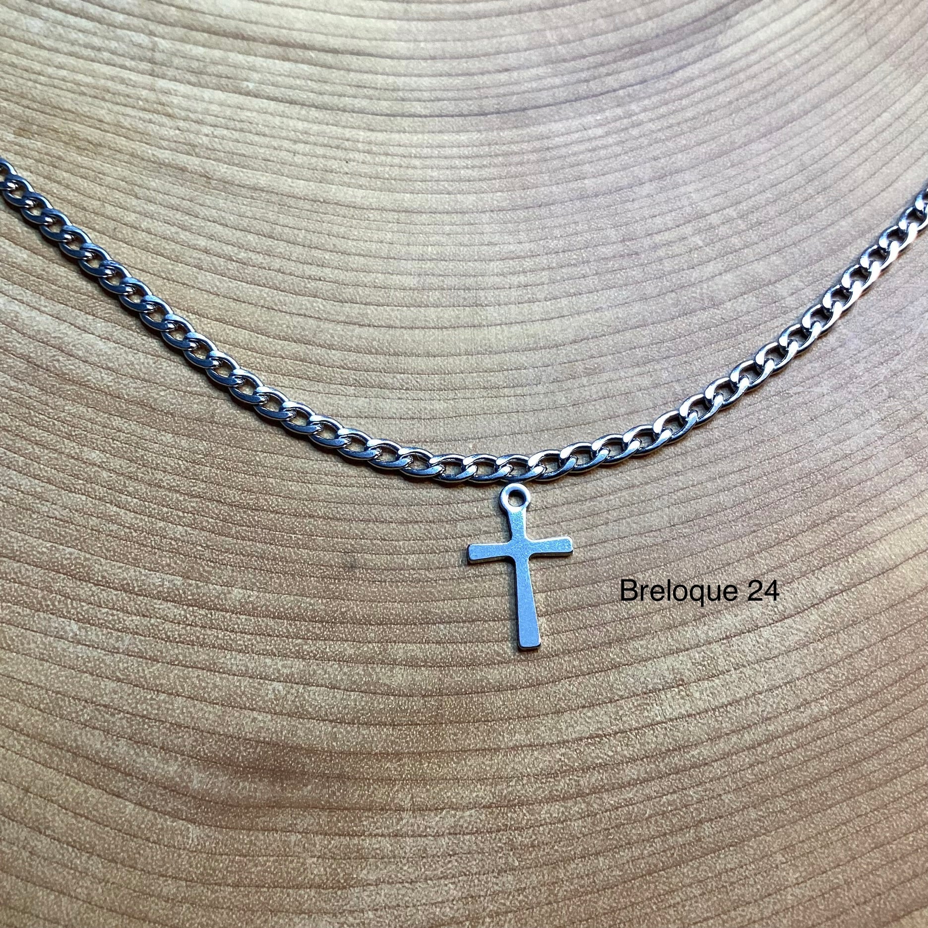 Bracelet en inox avec breloques au choix