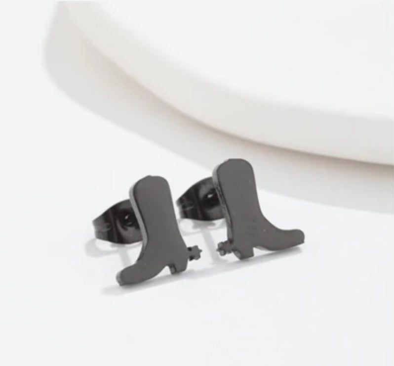 Stainless steel country earrings