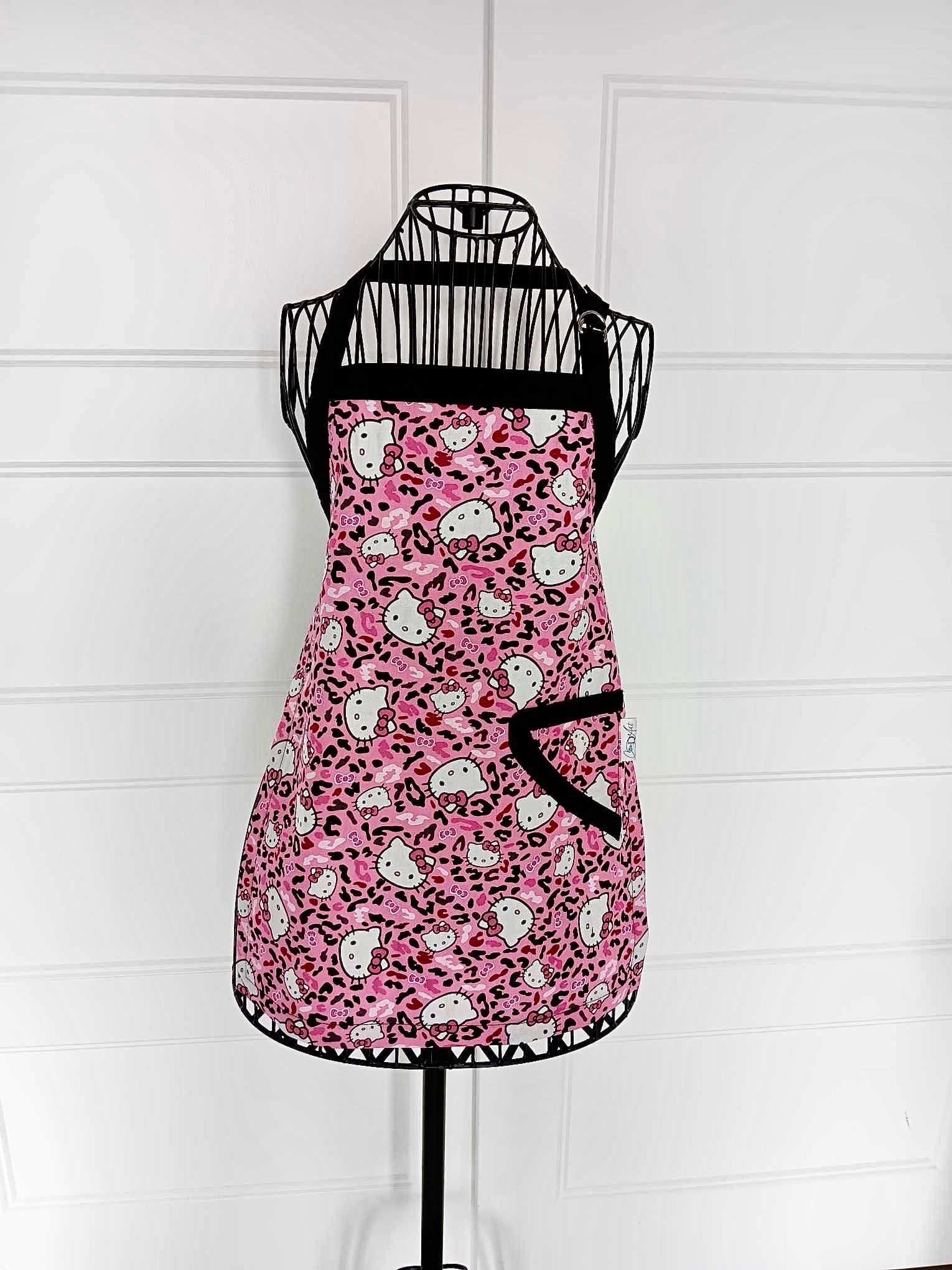 Tablier enfant chat avec boucle