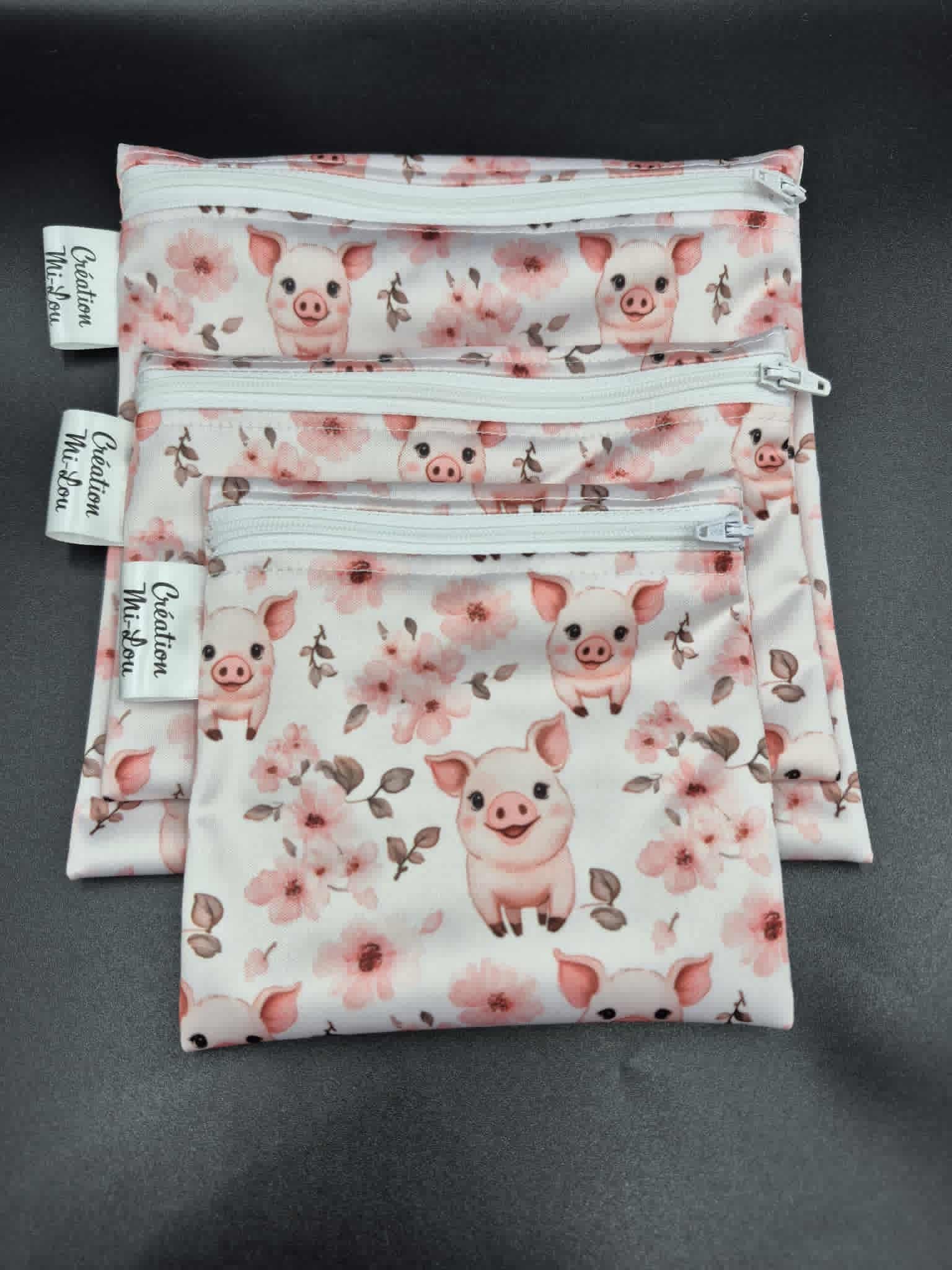 Sac à collation cochon