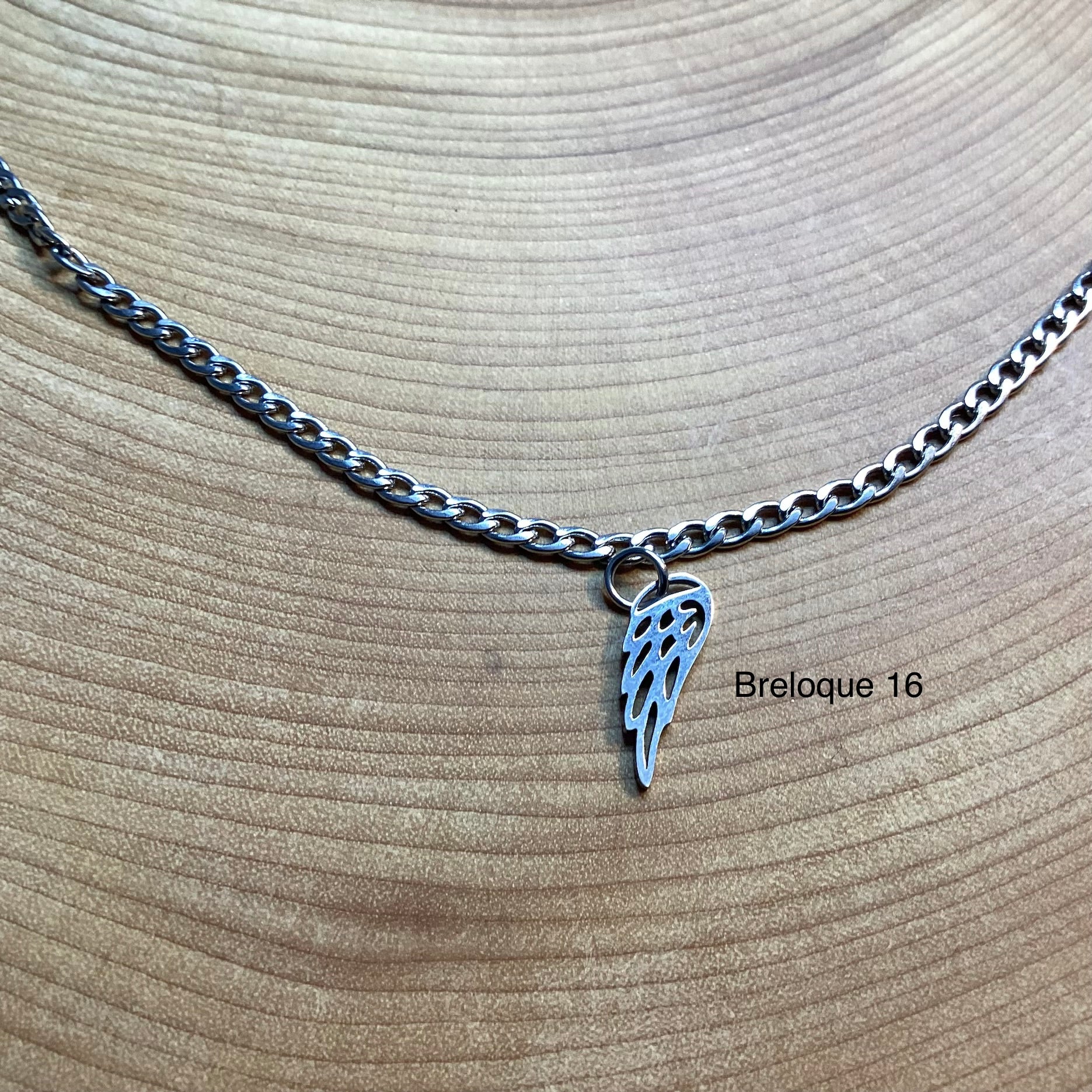 Bracelet en inox avec breloques au choix