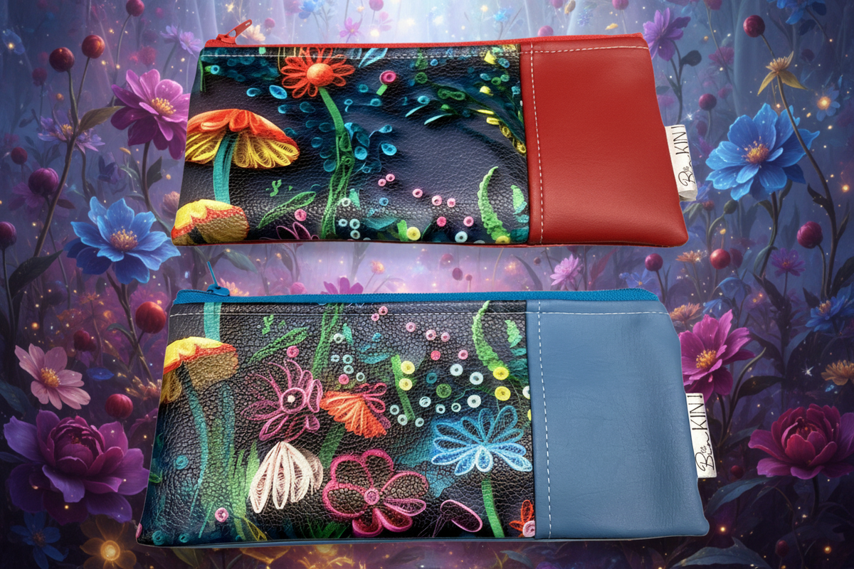 Pochette/porte billet fleur 🌸