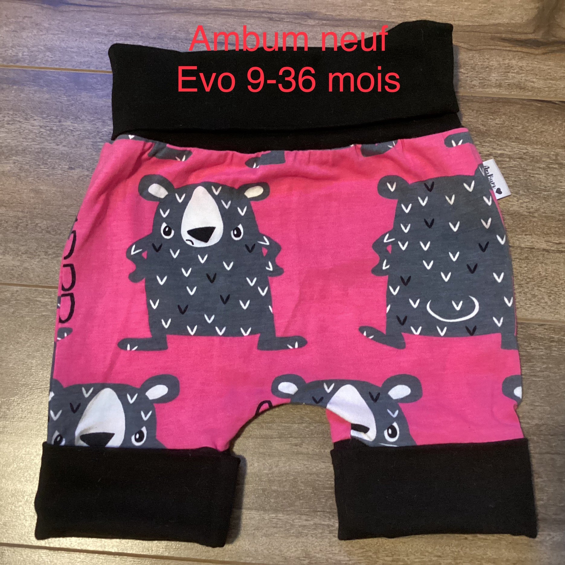 Short evo neuve Ambum 9-36 mois